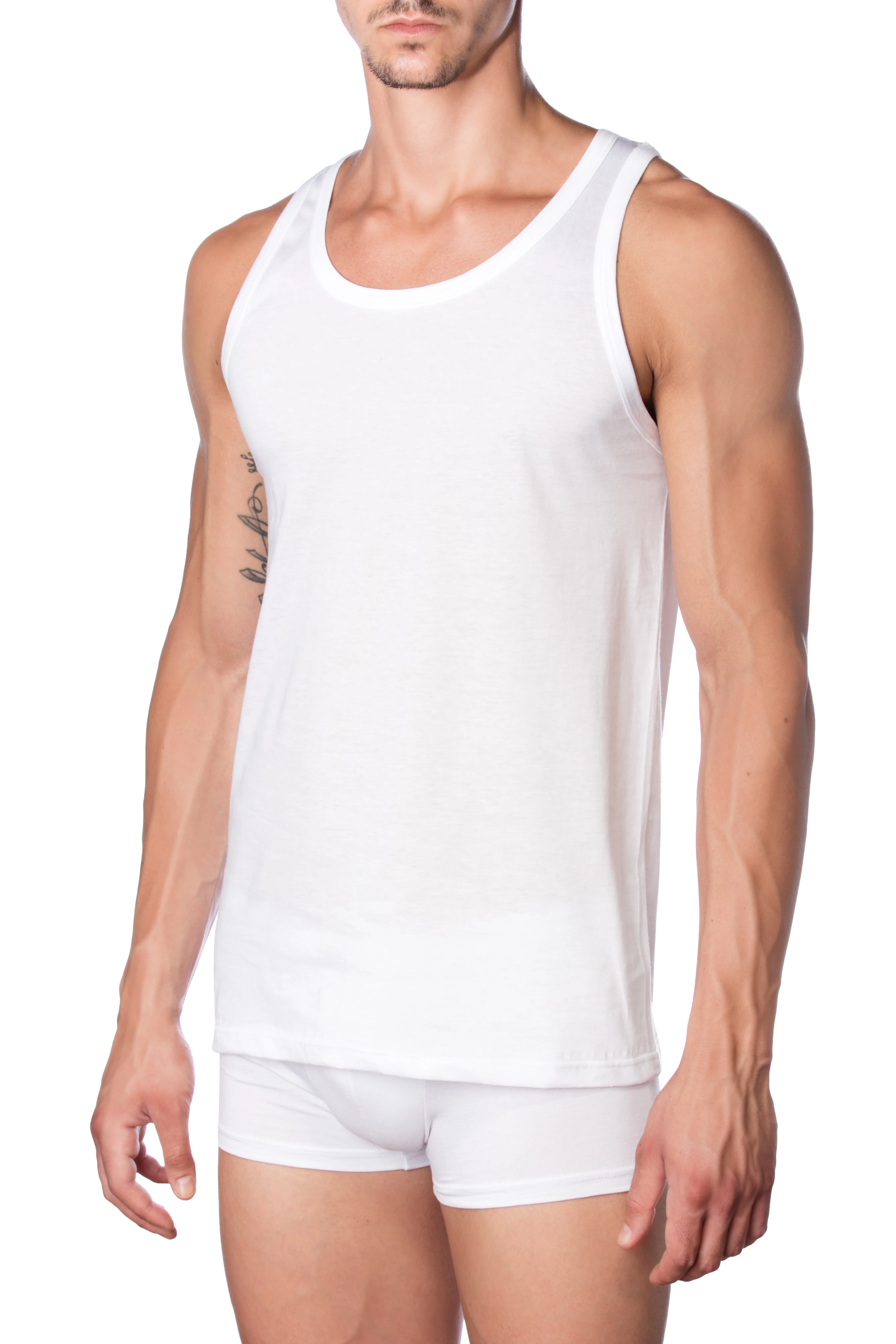 Canotta Uomo - j001 SL Spalla Larga 100% Cotone