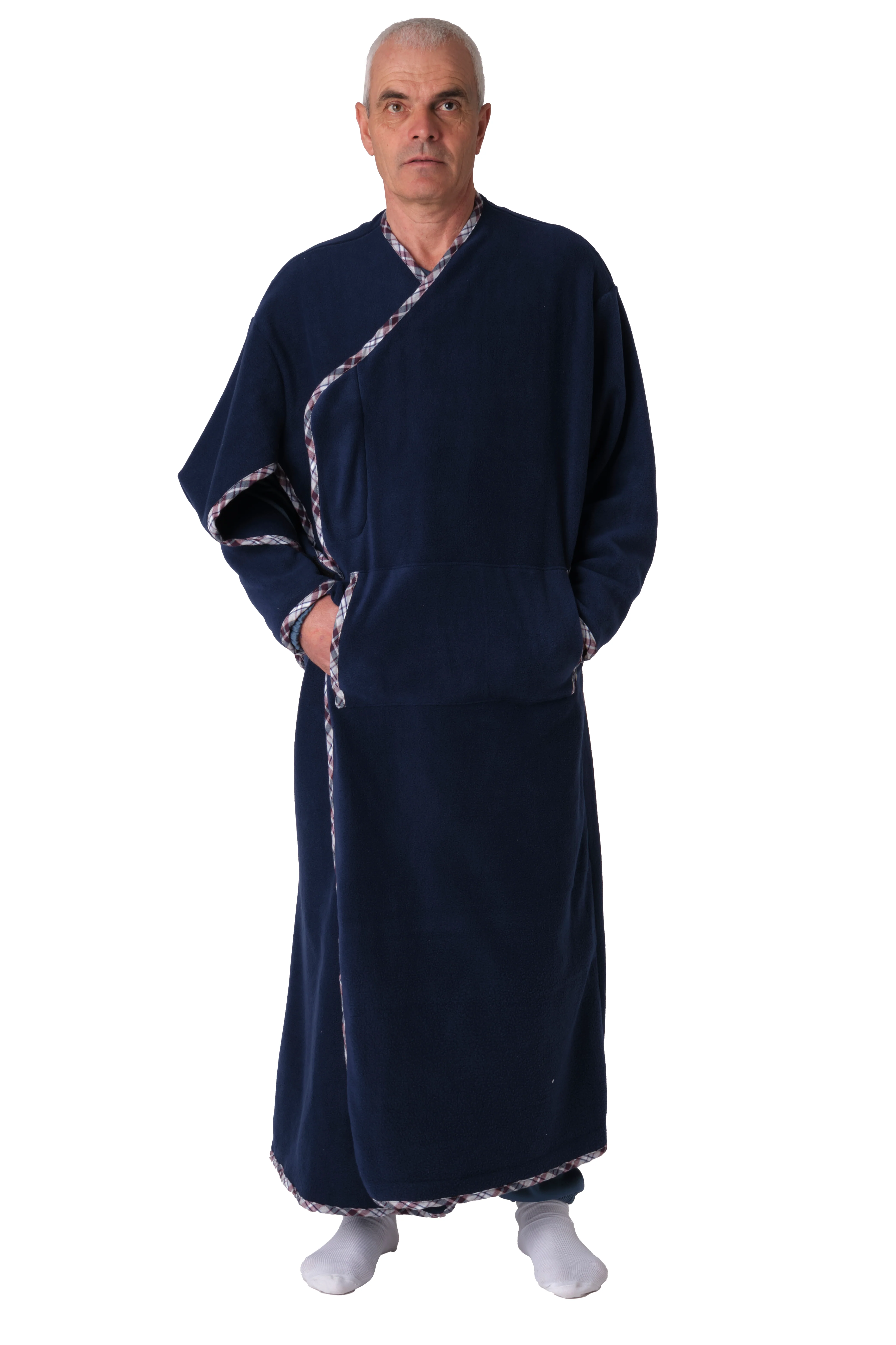 Mantella - Coperta Indossabile - Coperta in pile con maniche e tasche - Unisex Autunno/Inverno multifunzione - comfort, praticità e sicurezza - Image 14