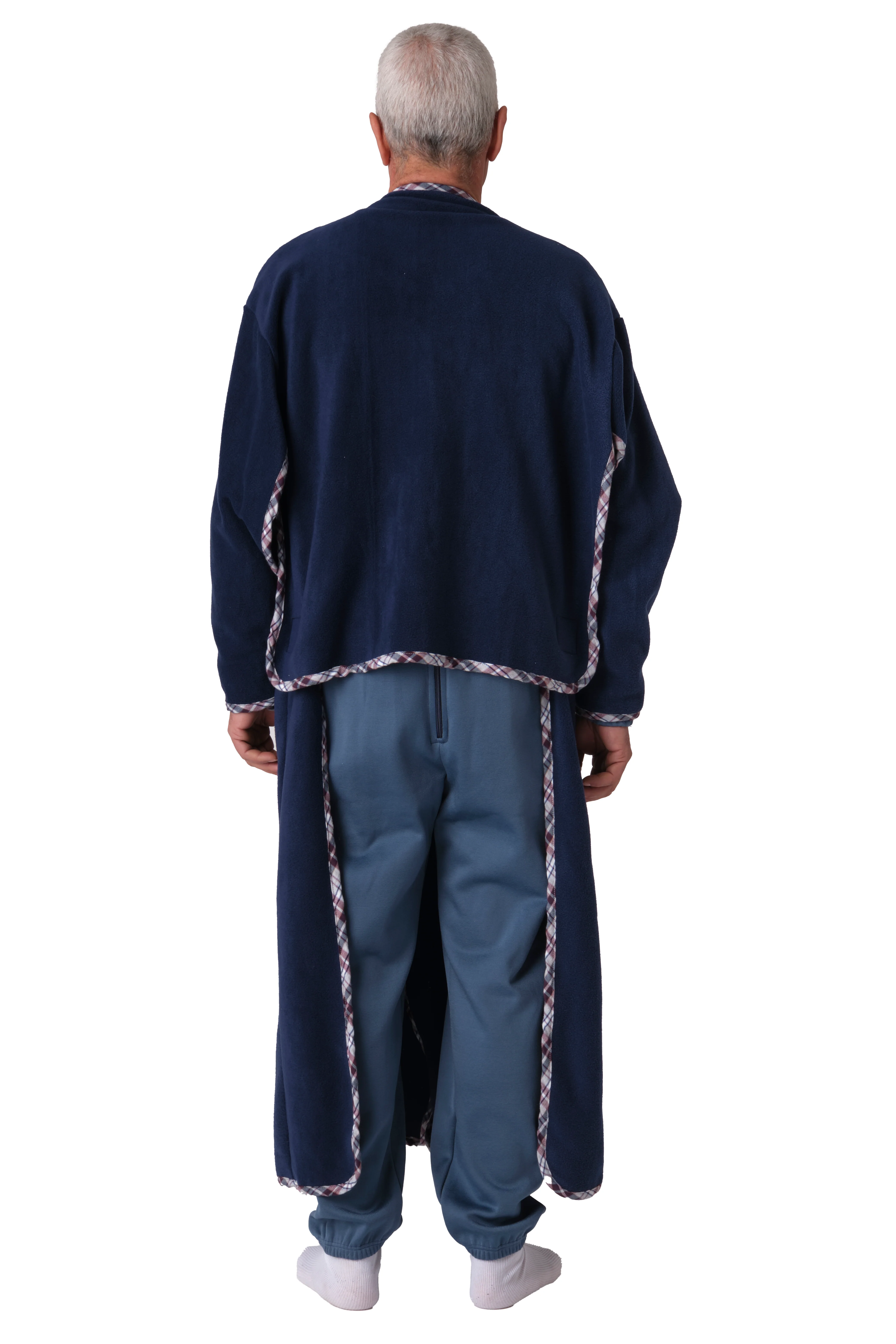 Mantella - Coperta Indossabile - Coperta in pile con maniche e tasche - Unisex Autunno/Inverno multifunzione - comfort, praticità e sicurezza - Image 15