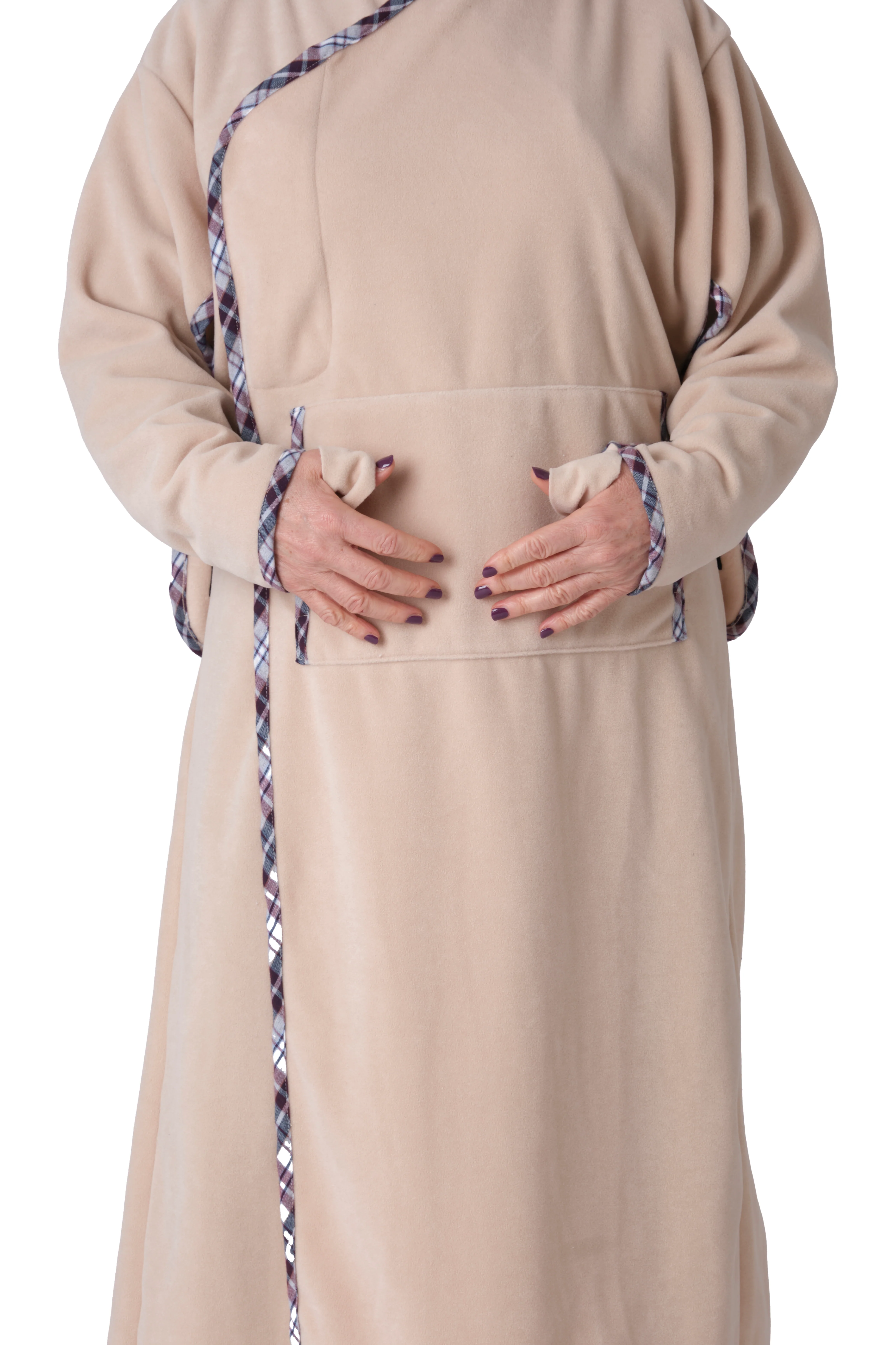 Mantella - Coperta Indossabile - Coperta in pile con maniche e tasche - Unisex Autunno/Inverno multifunzione - comfort, praticità e sicurezza - Image 9