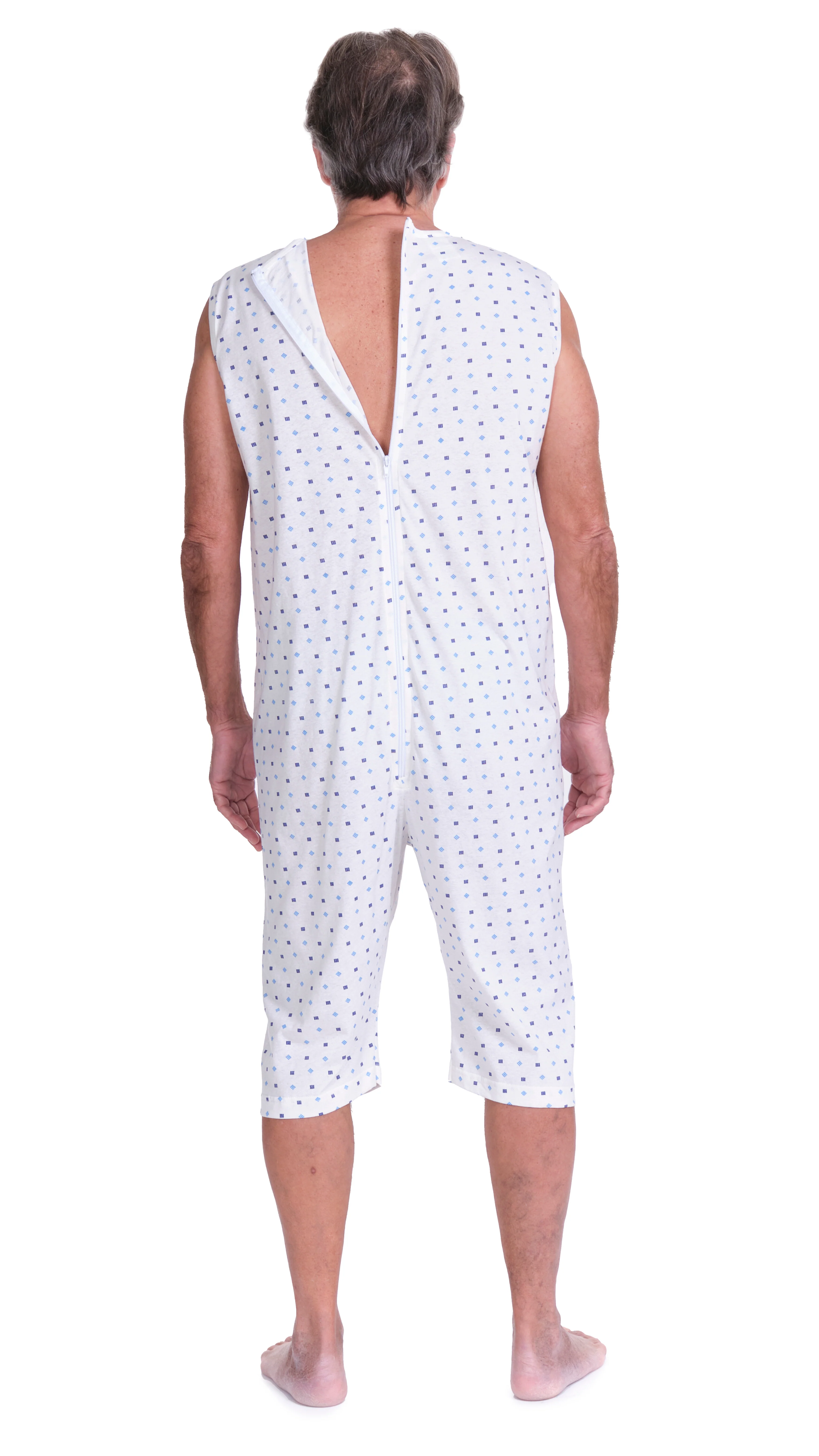 Pigiama Sanitario estivo smanicato pantalone corto 100% cotone - 9012/7 - Image 3