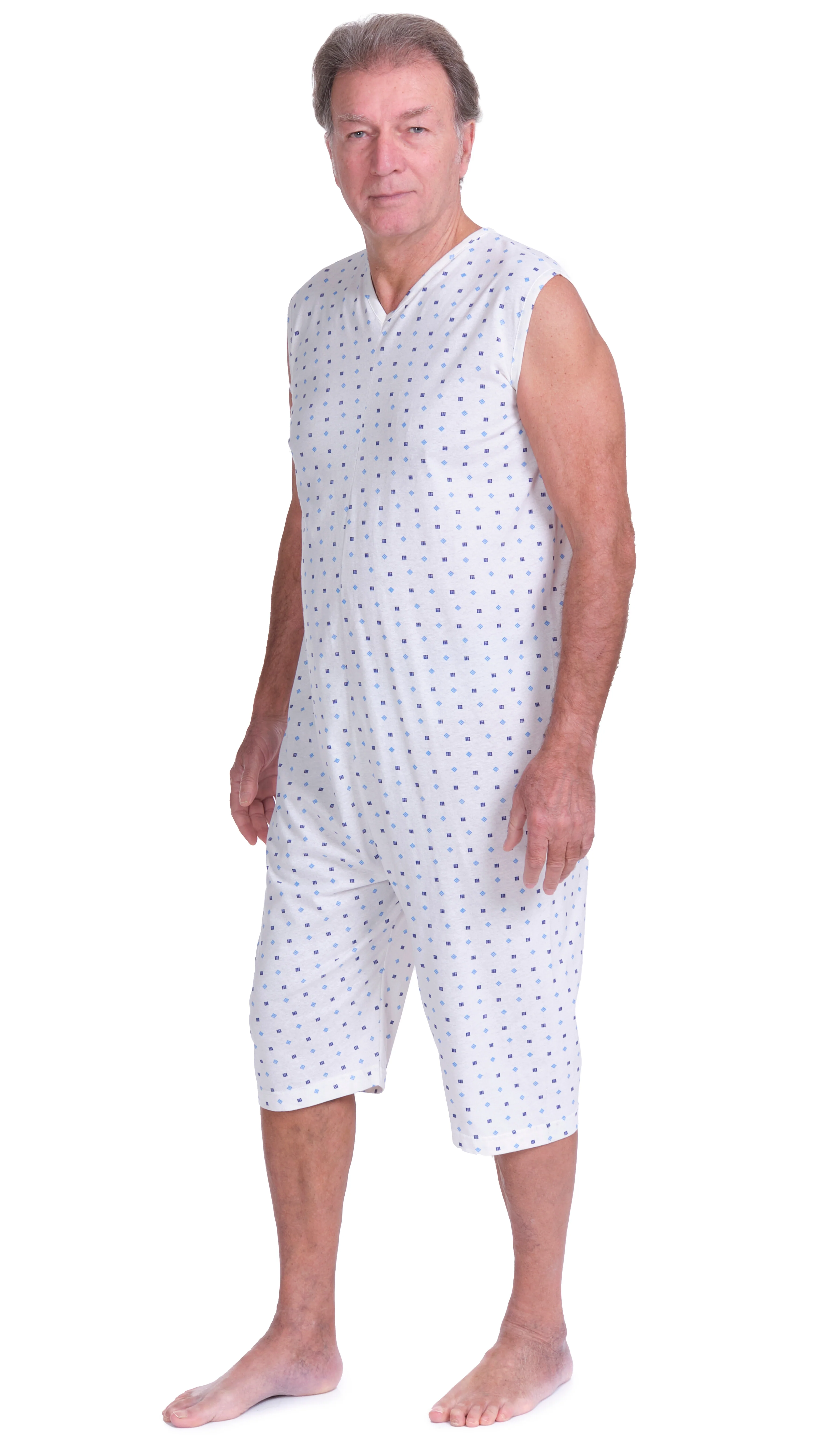 Pigiama Sanitario estivo smanicato pantalone corto 100% cotone - 9012/7 - Image 4