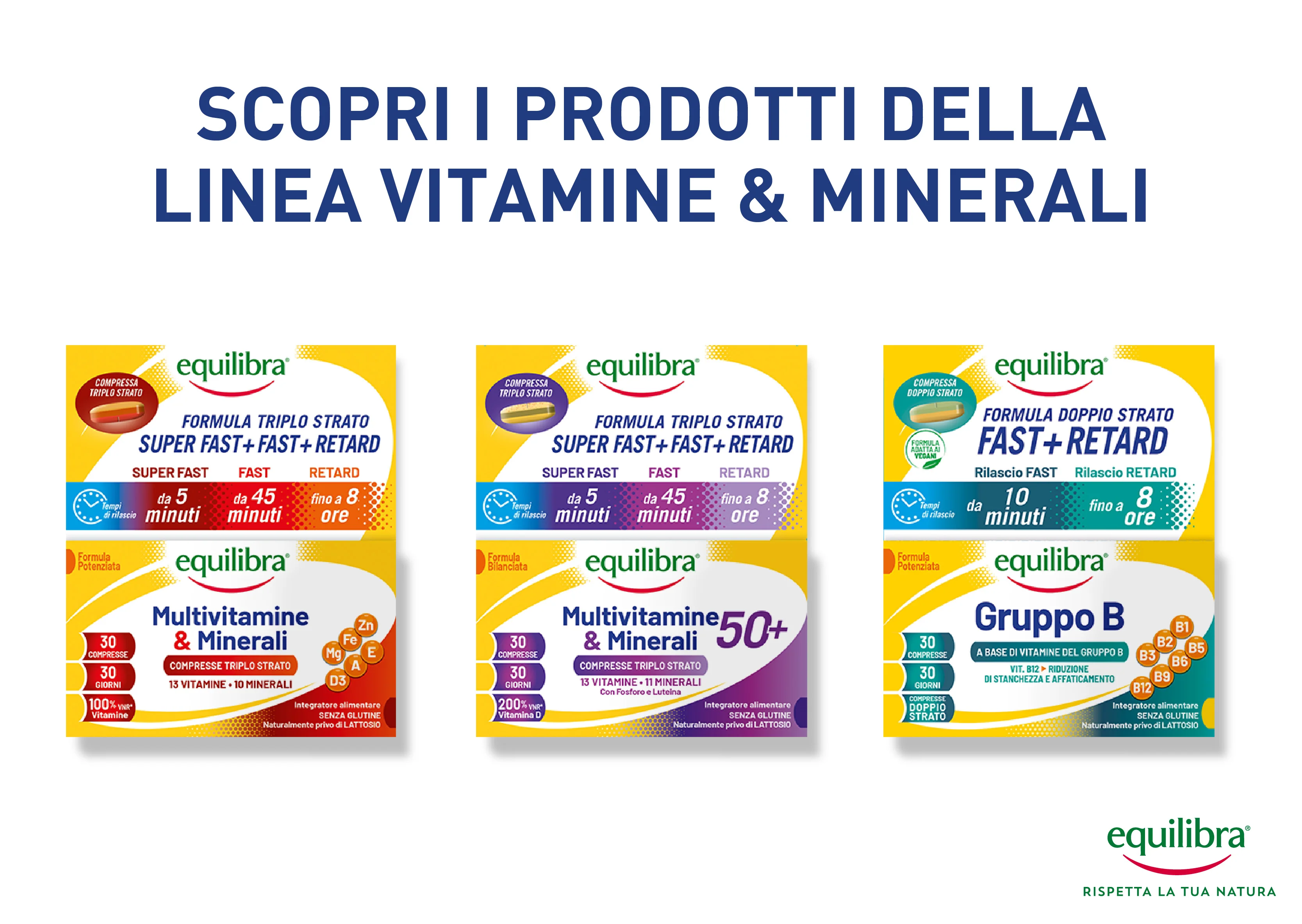 Multivitamine e Minerali 50+ - Integratore con 13 Vitamine e 11 Minerali Compresse triplo strato - Image 9
