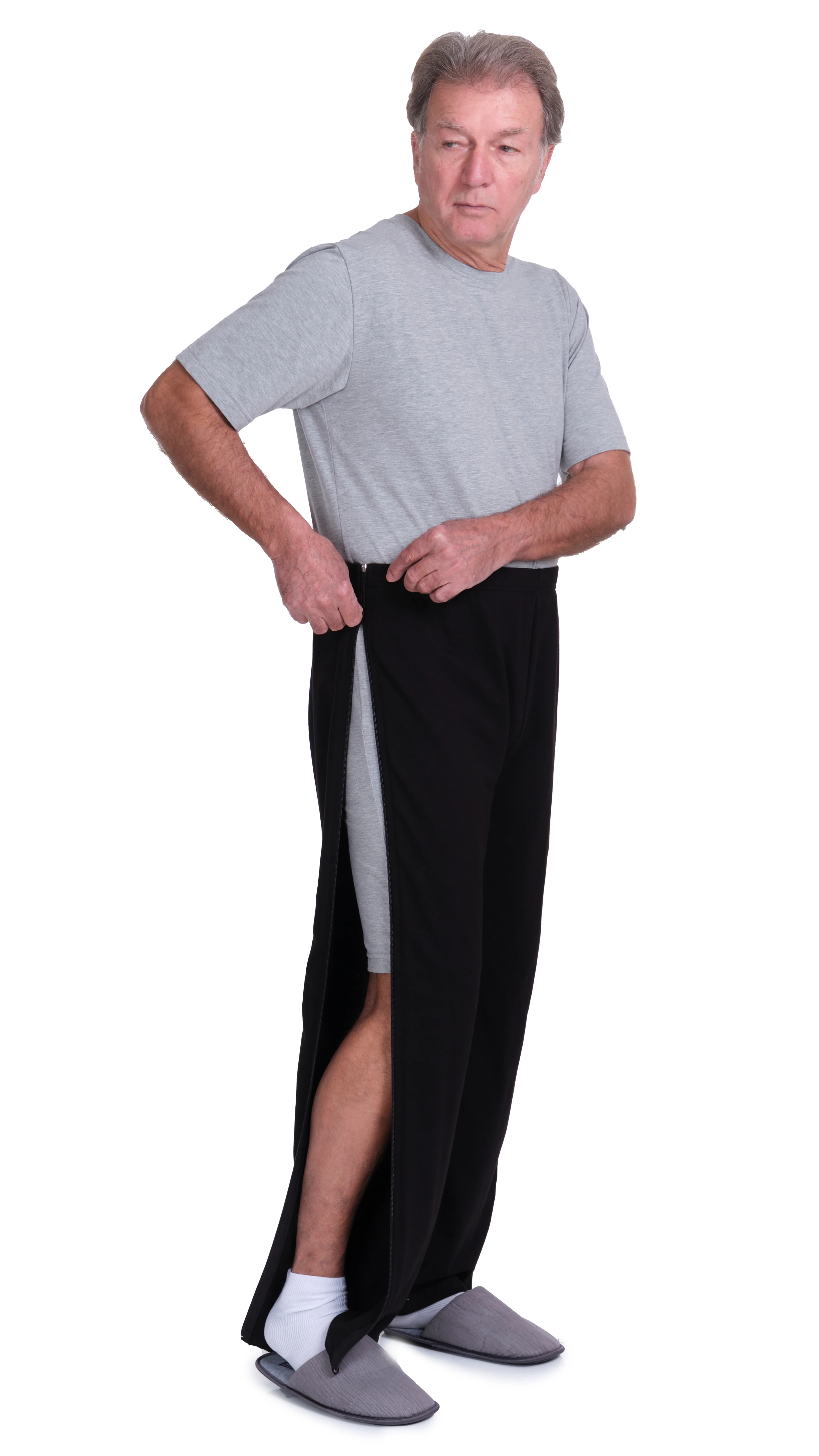 Pantalone Riabilitazione post operatoria con cerniere apribili ambo i lati - Morbidezza 9038 - Image 9