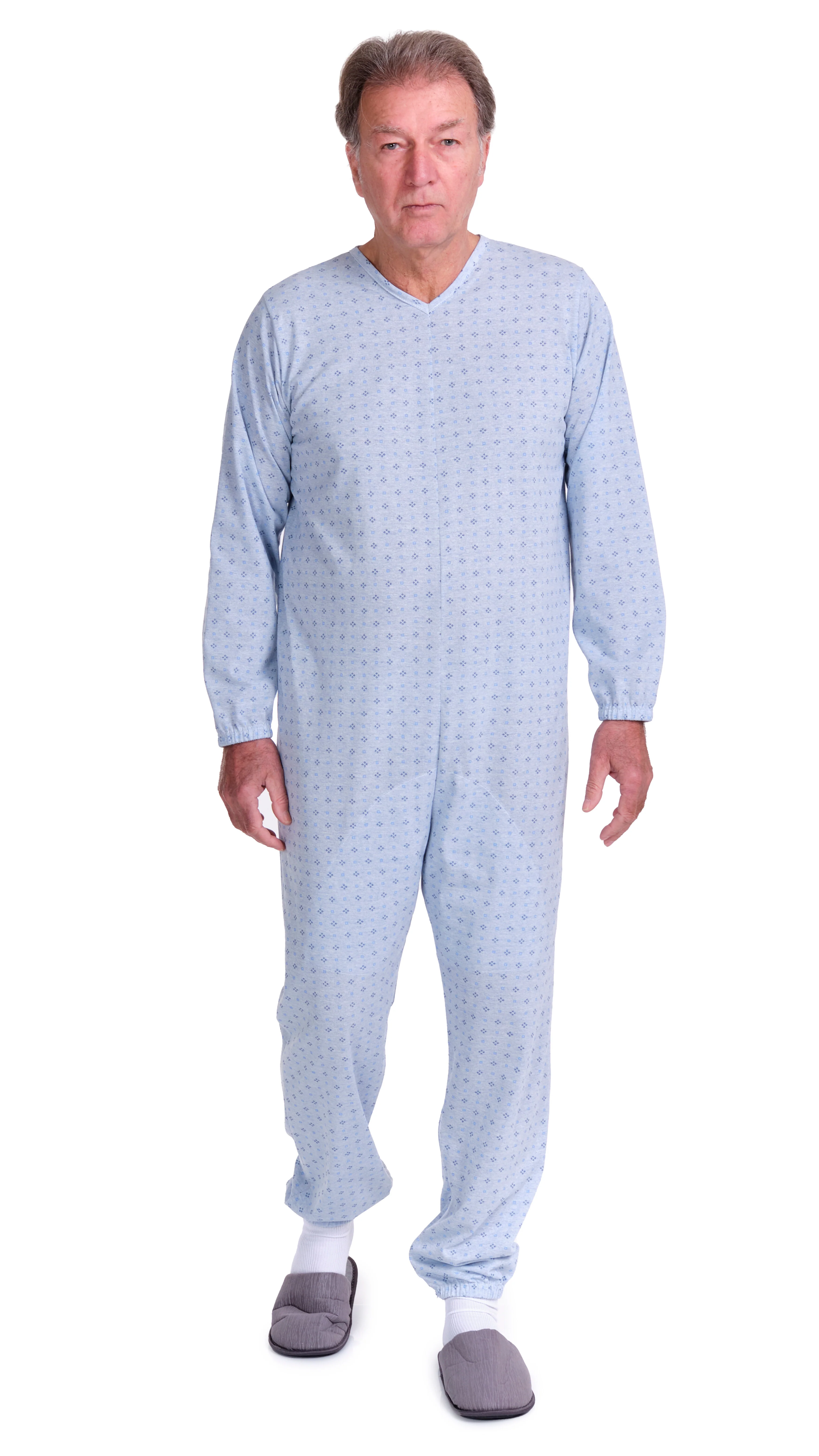 Pigiama Sanitario a manica lunga con 2 zip/cerniere posteriore e interno gamba misto cotone poliestere - 9008/2 - Image 15