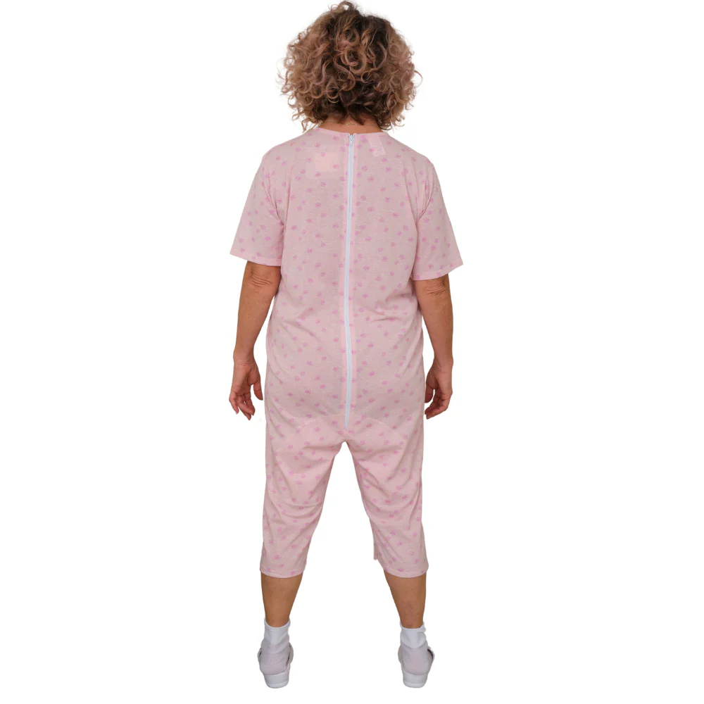Pigiama Sanitario a manica corta e pantalone corto 1 zip/cerniera posteriore misto cotone poliestere - 9008/5 - Image 11