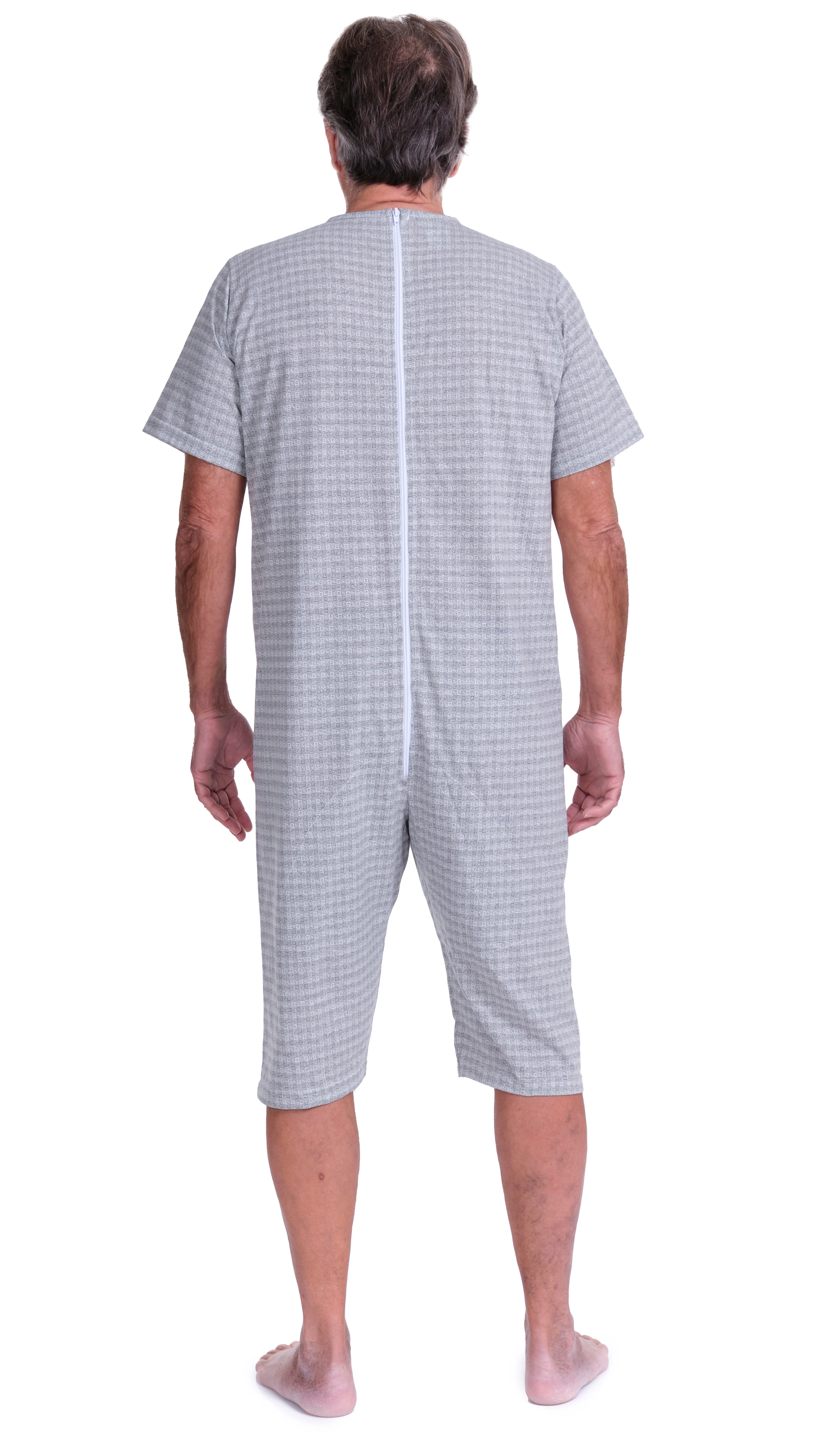 Pigiama Sanitario a manica corta e pantalone corto 1 zip/cerniera posteriore misto cotone poliestere - 9008/5 - Image 12