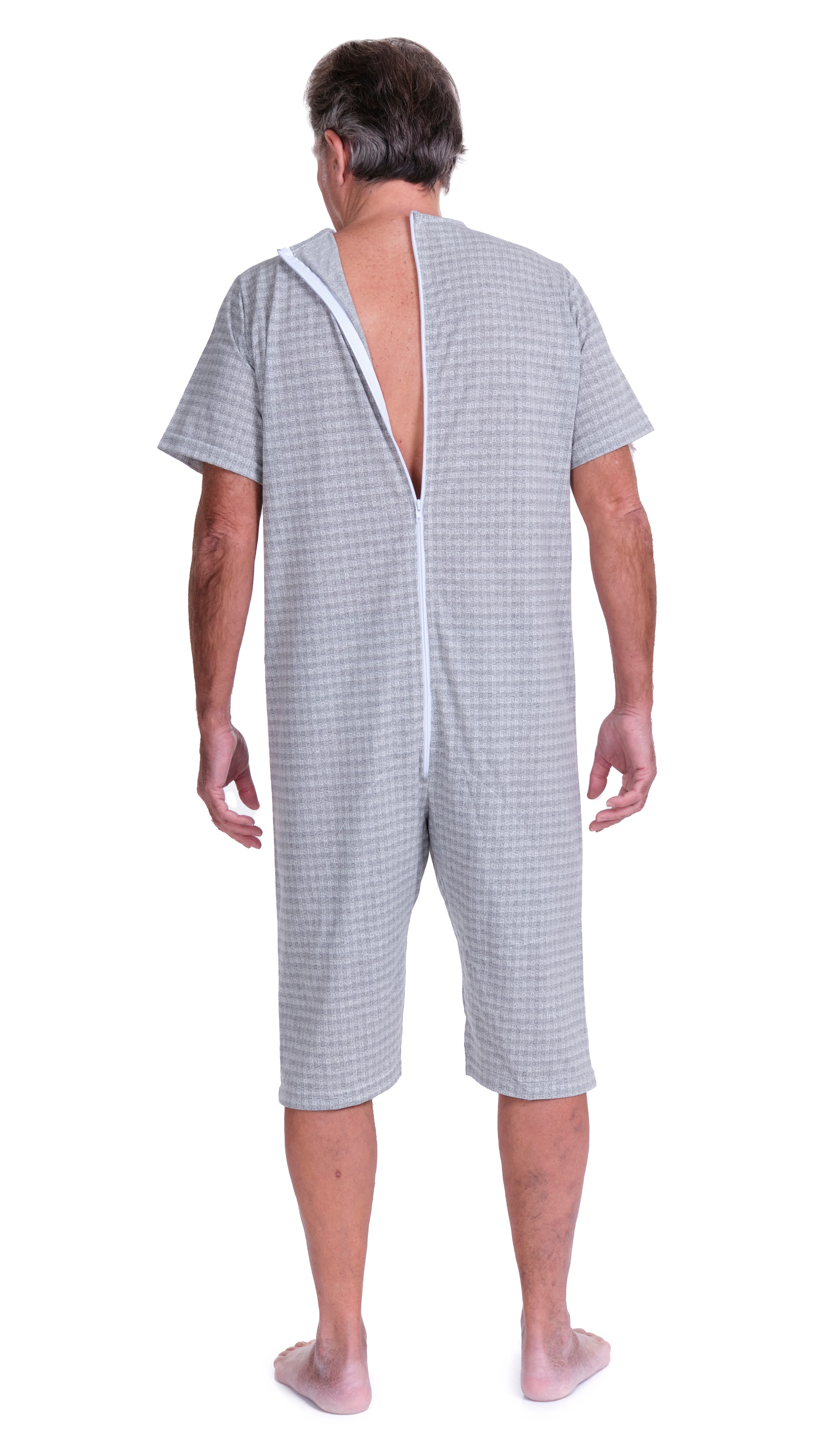Pigiama Sanitario a manica corta e pantalone corto 1 zip/cerniera posteriore misto cotone poliestere - 9008/5 - Image 13
