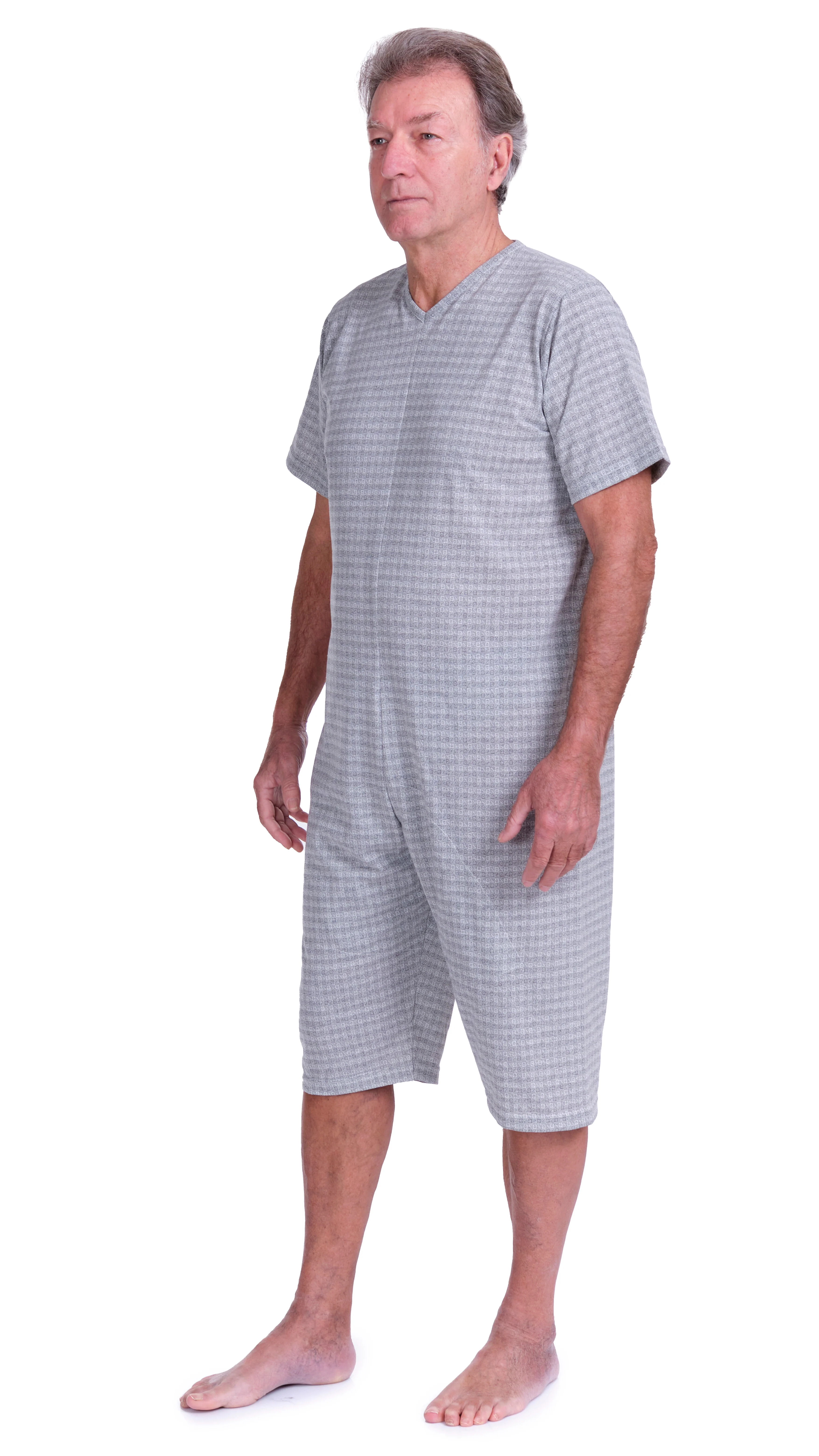Pigiama Sanitario a manica corta e pantalone corto 1 zip/cerniera posteriore misto cotone poliestere - 9008/5 - Image 14
