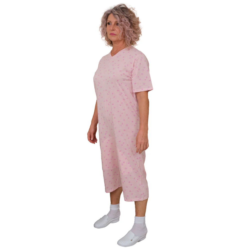 Pigiama Sanitario a manica corta e pantalone corto 1 zip/cerniera posteriore misto cotone poliestere - 9008/5 - Image 9