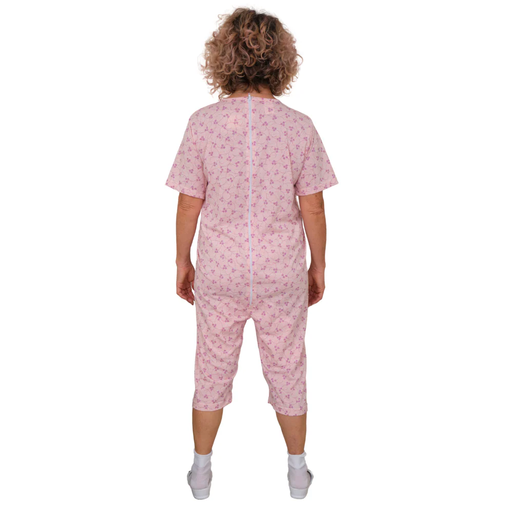Pigiama Sanitario a manica corta e pantalone corto con 2 zip misto cotone poliestere - 9008/6 - Image 10