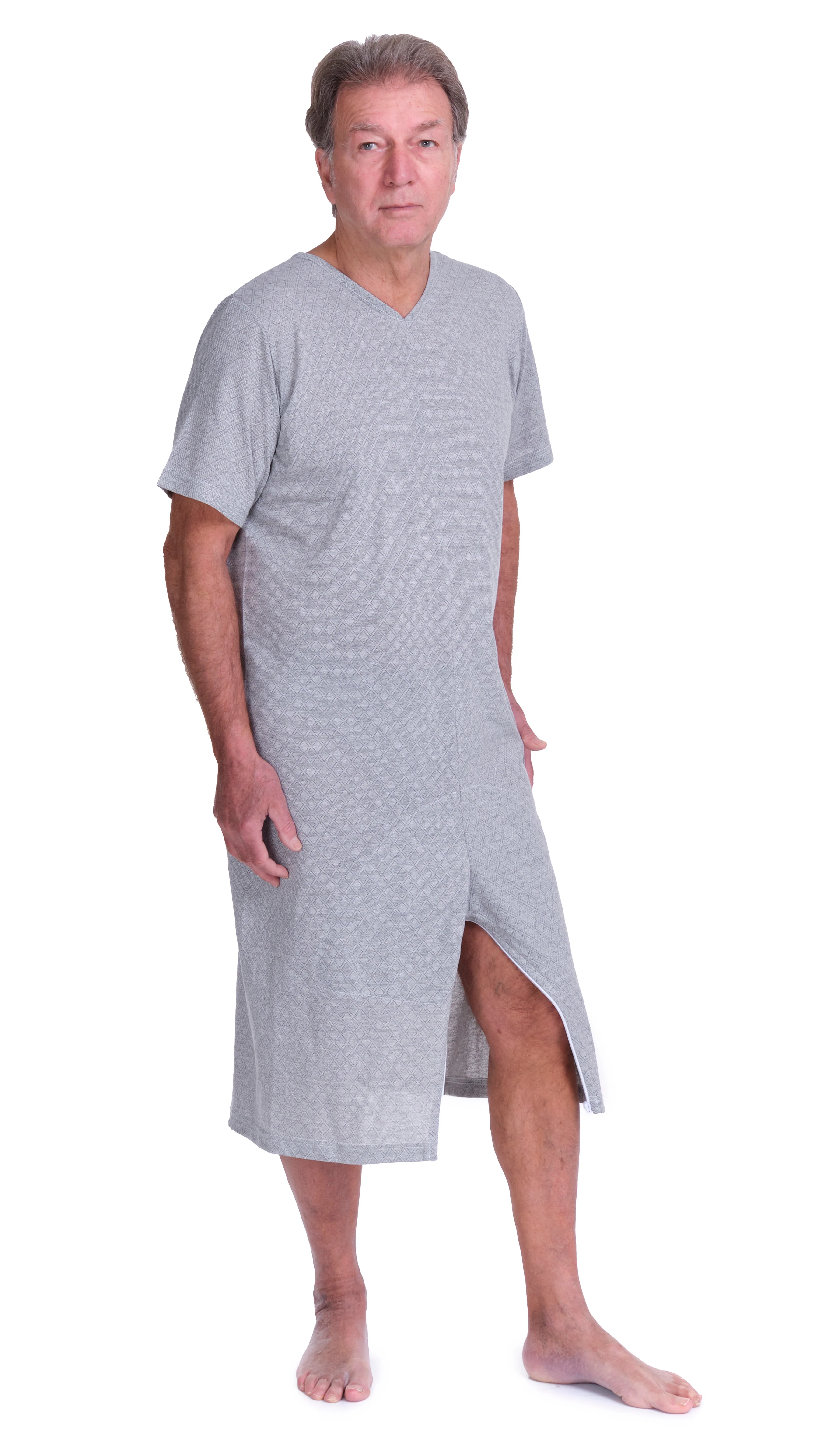 Pigiama Sanitario a manica corta e pantalone corto con 2 zip misto cotone poliestere - 9008/6 - Image 5