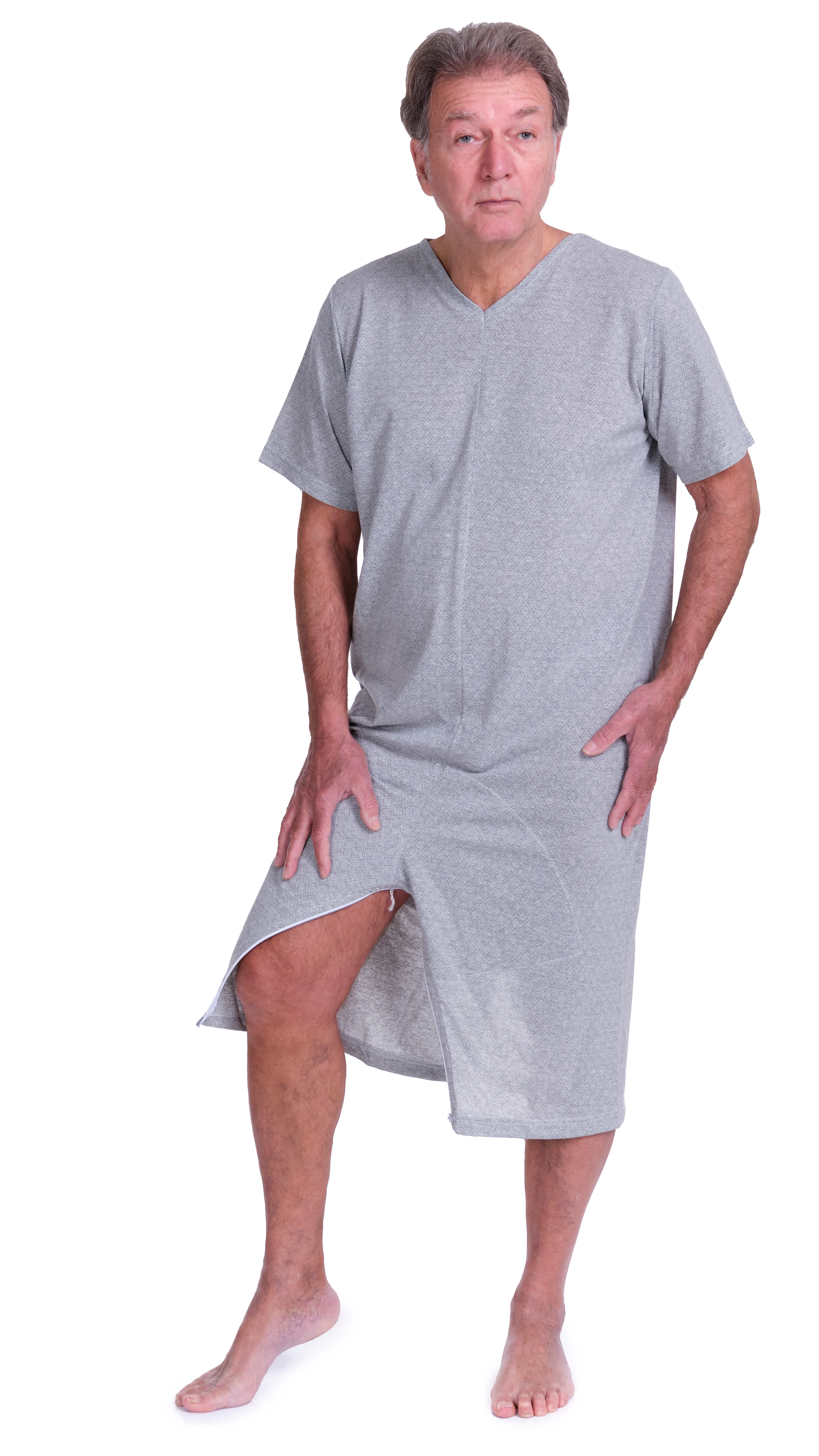 Pigiama Sanitario a manica corta e pantalone corto con 2 zip misto cotone poliestere - 9008/6 - Image 6