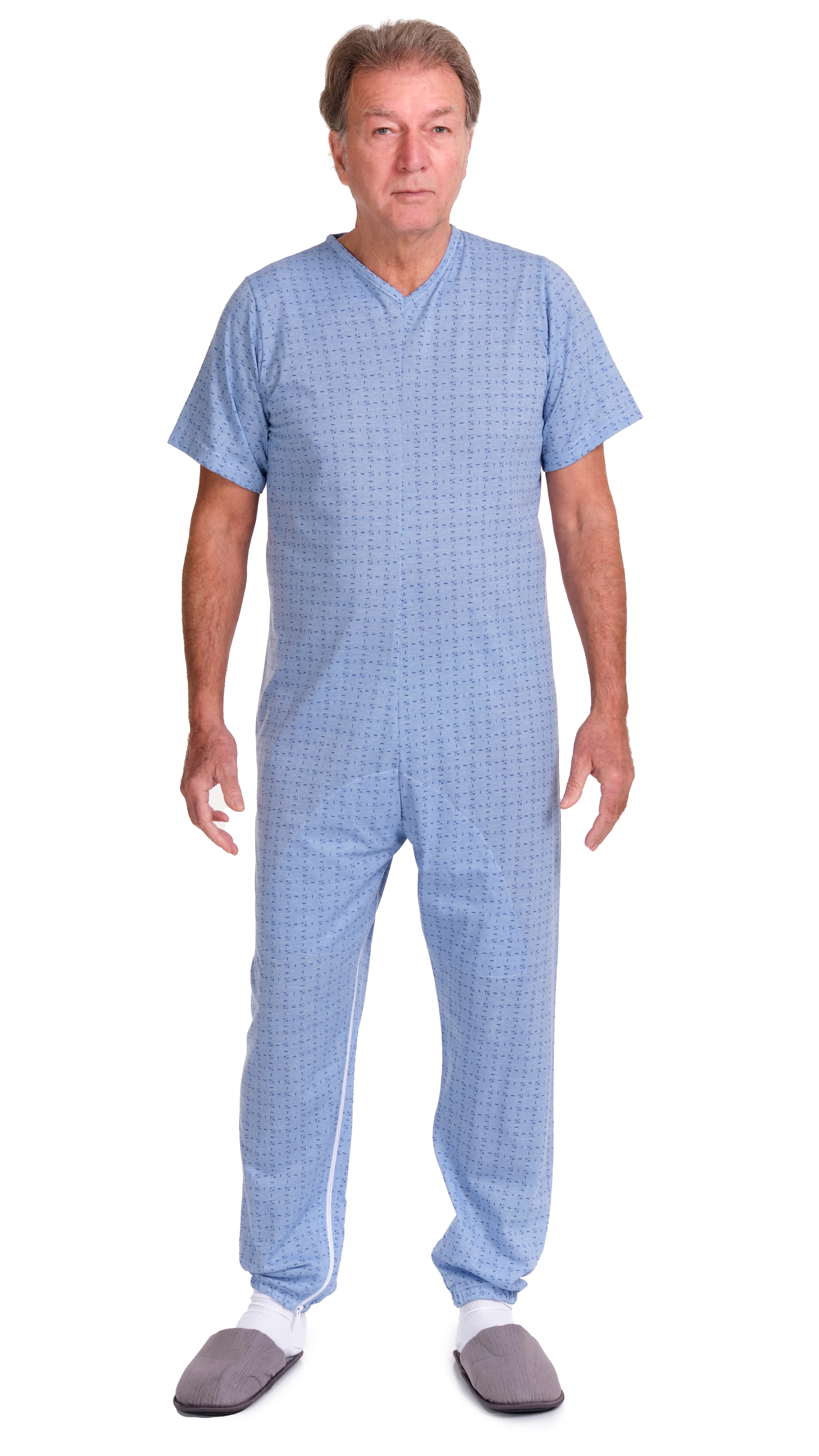 Pigiama Sanitario a manica corta con cerniere interno gamba misto cotone poliestere - 9008/4 - Image 10