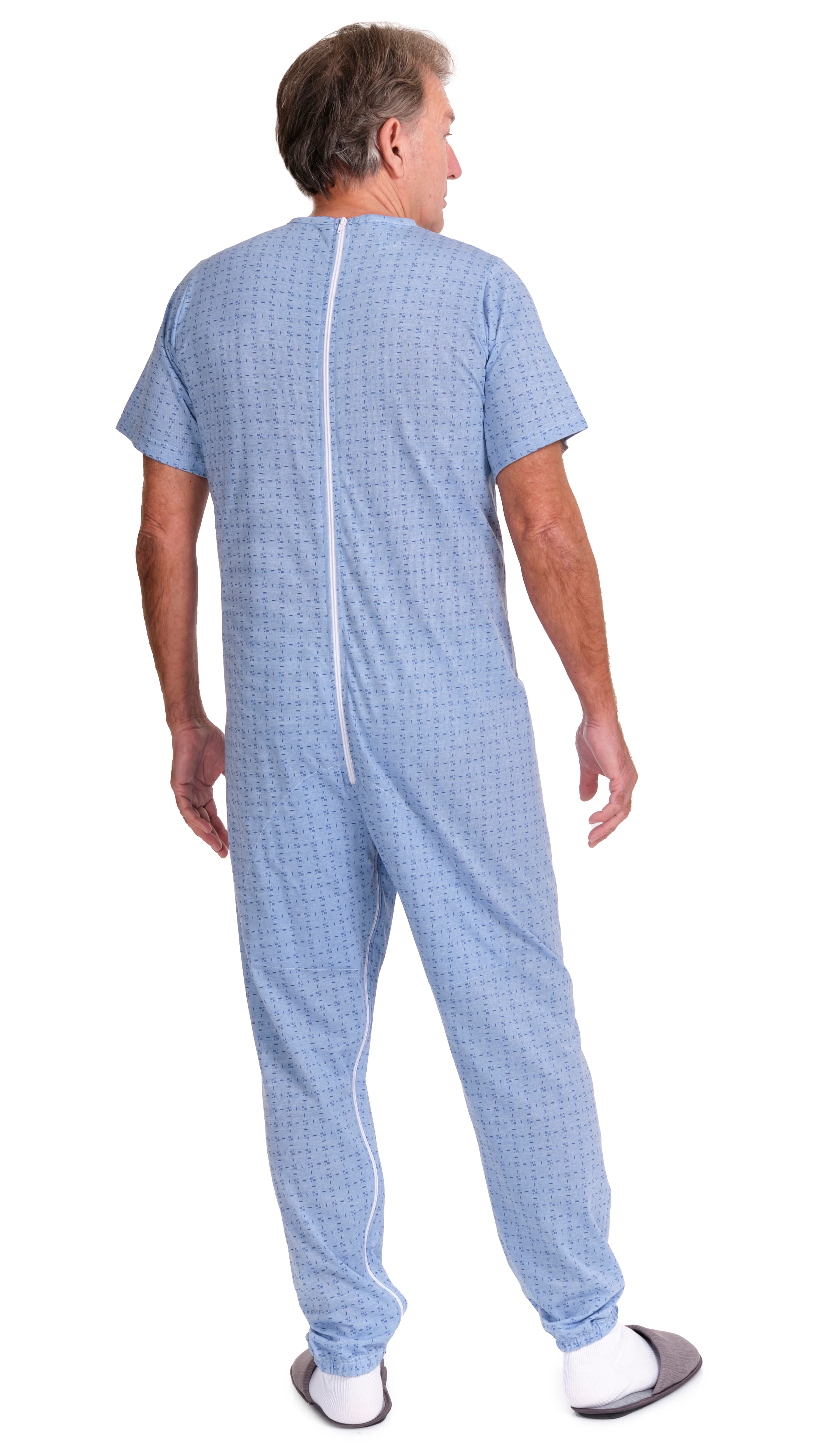 Pigiama Sanitario a manica corta con cerniere interno gamba misto cotone poliestere - 9008/4 - Image 13