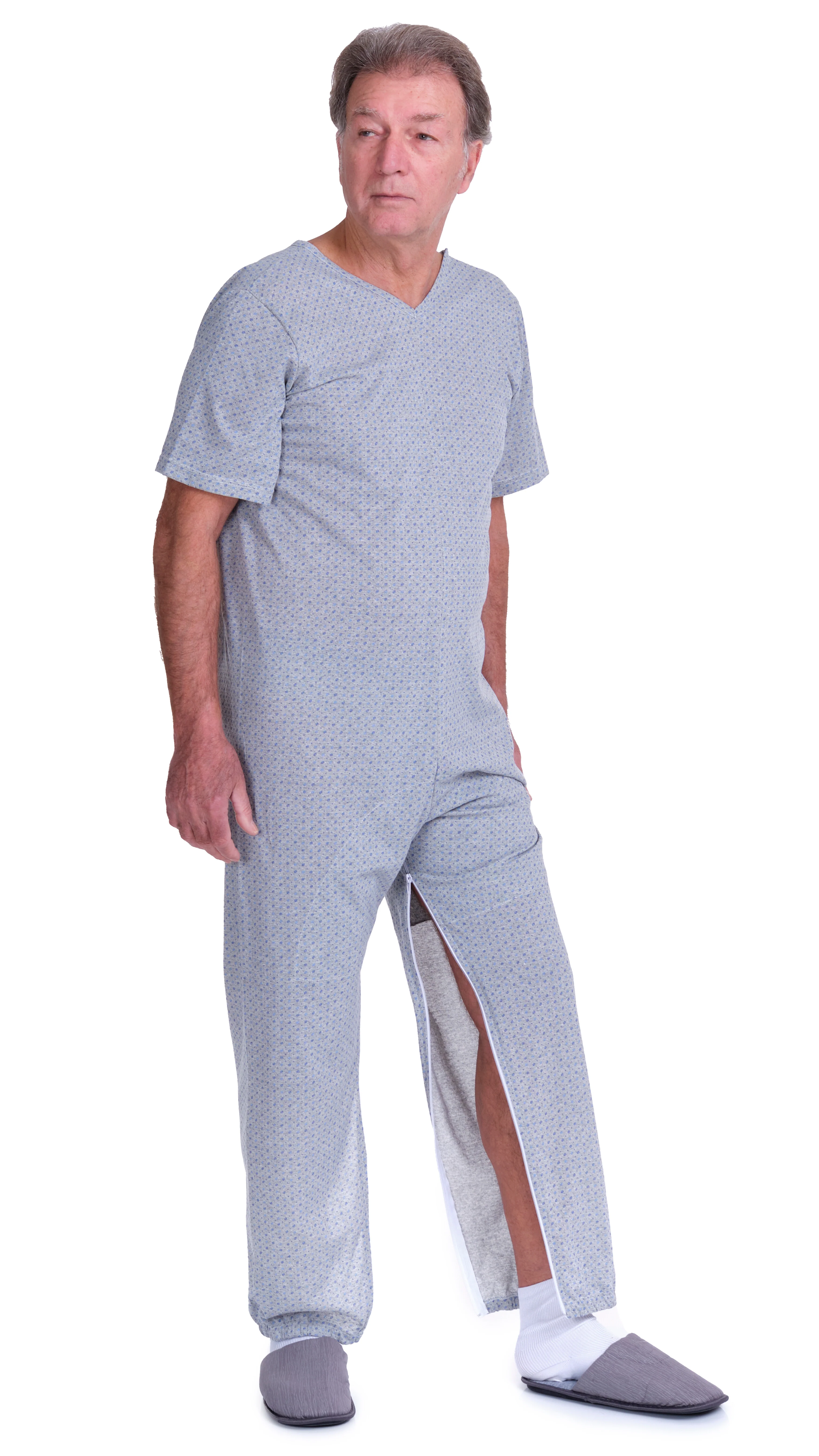 Pigiama Sanitario a manica corta con cerniere interno gamba misto cotone poliestere - 9008/4 - Image 15