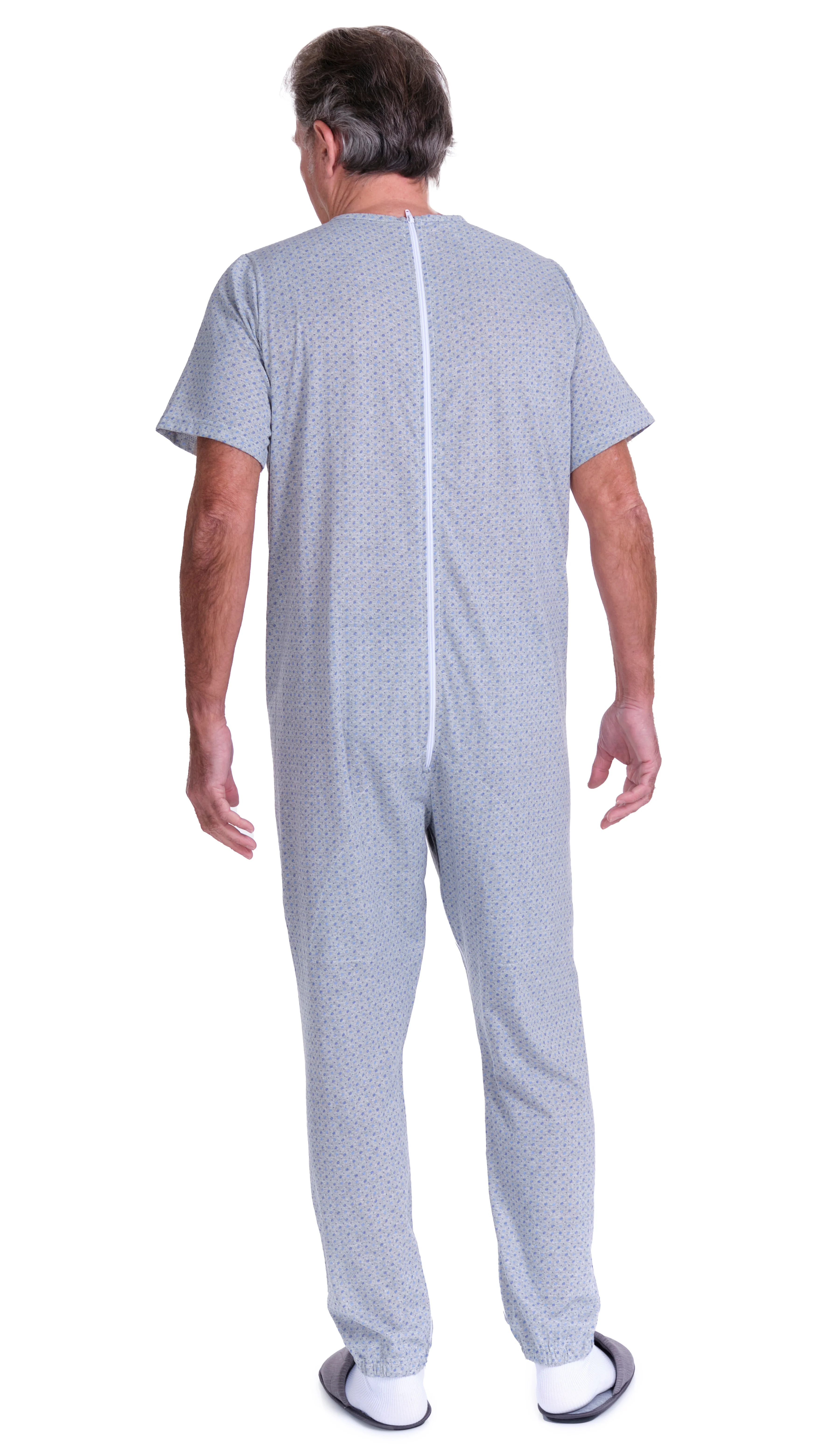 Pigiama Sanitario a manica corta con cerniere interno gamba misto cotone poliestere - 9008/4 - Image 16