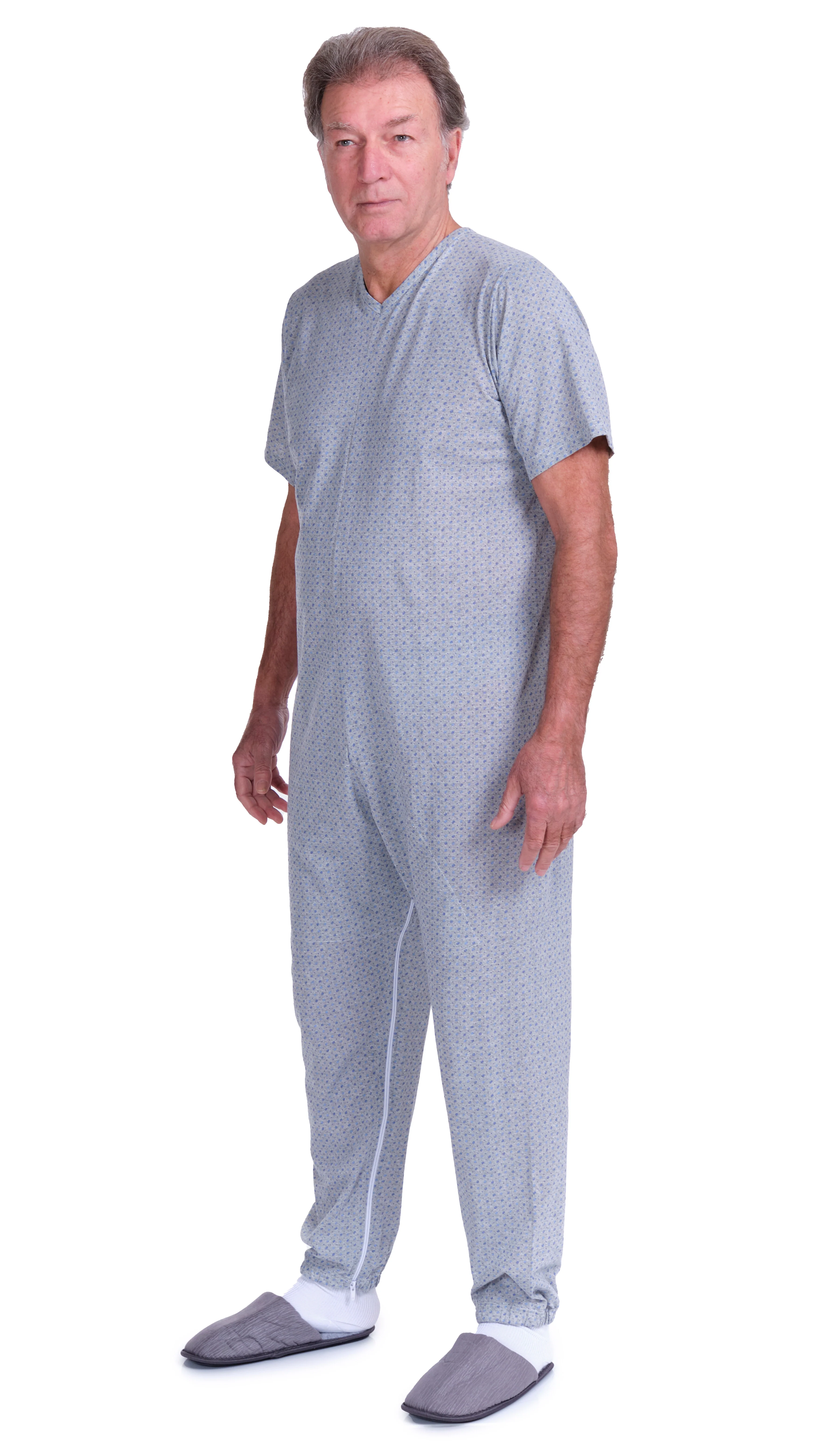 Pigiama Sanitario a manica corta con cerniere interno gamba misto cotone poliestere - 9008/4 - Image 9