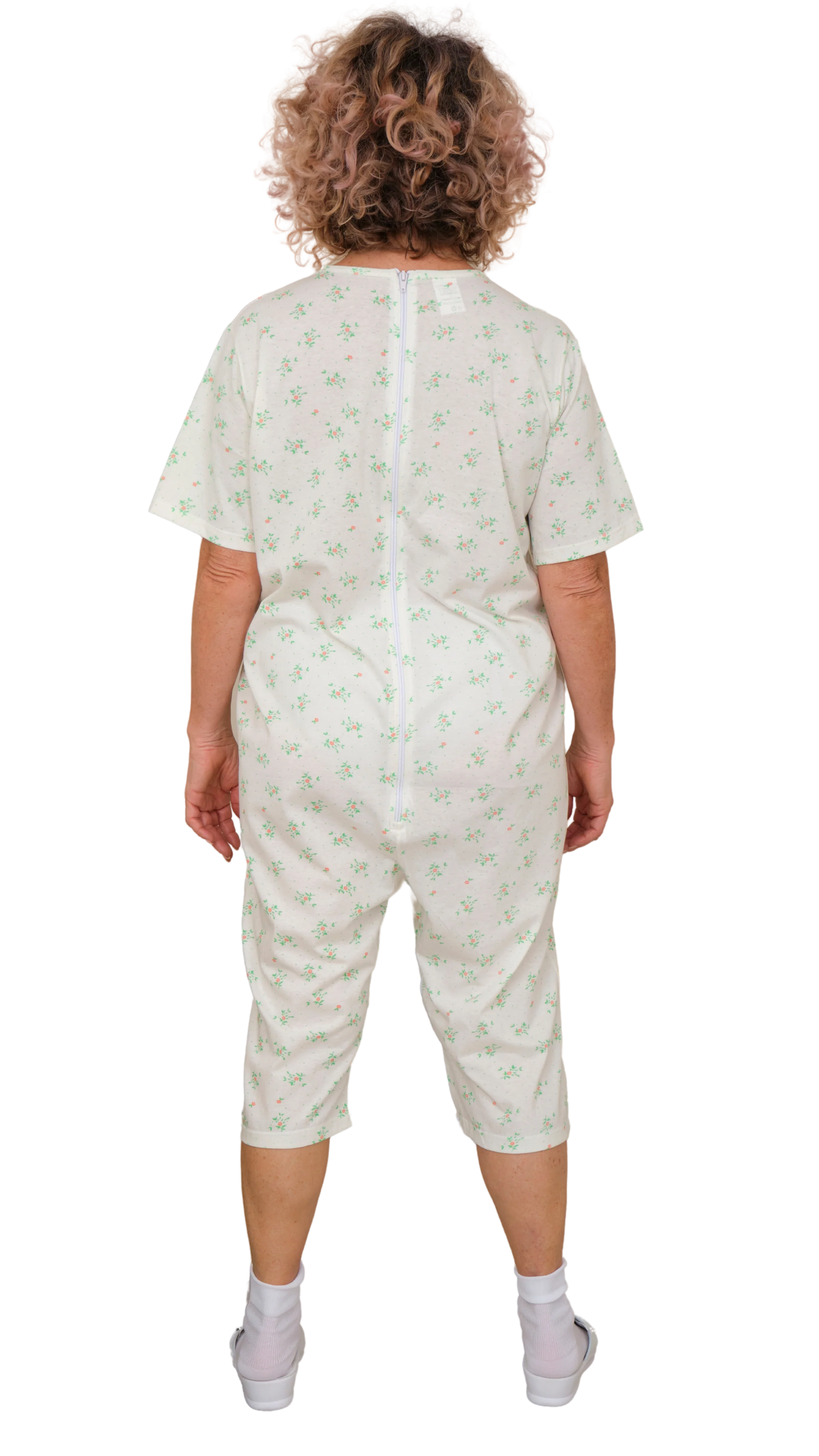 Pigiama Sanitario estivo manica corta pantalone corto con cerniera interno gamba 100% cotone- 9012/6 - Image 9