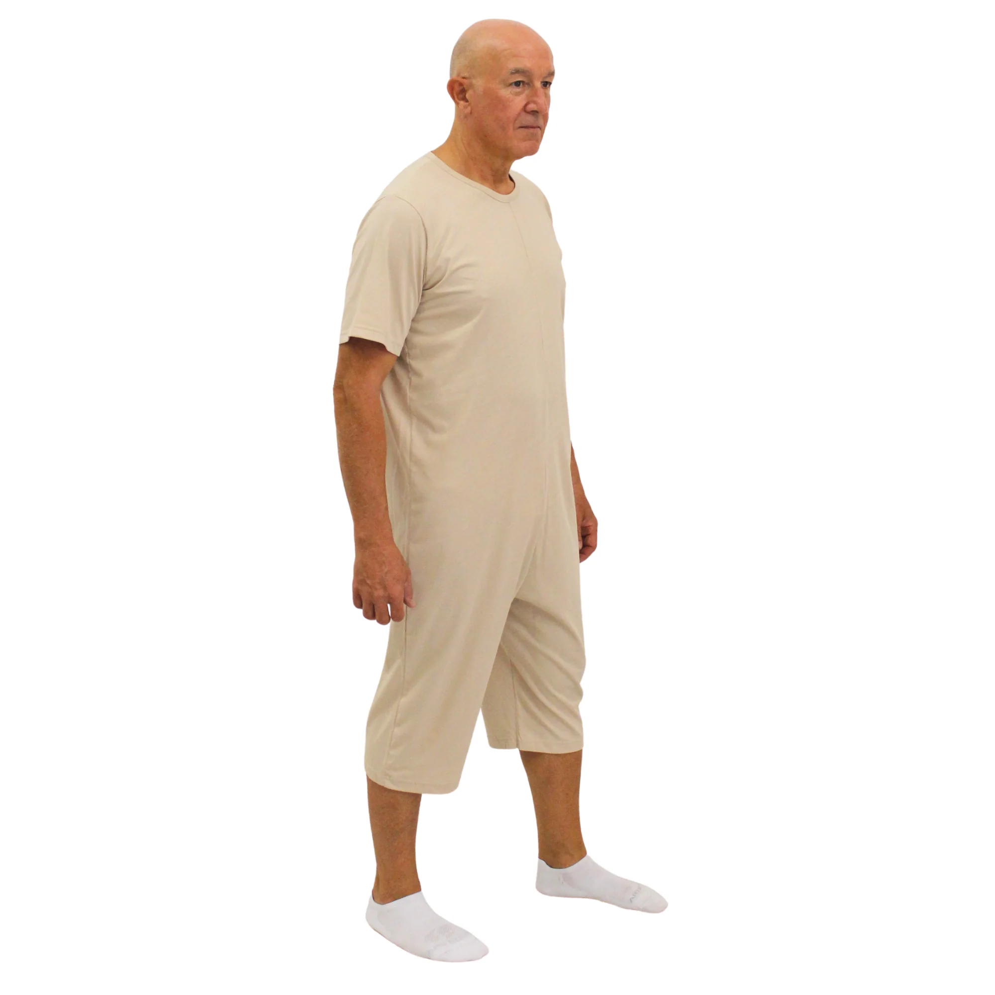 Pigiama Sanitario Girocollo 2 Zip in 100% Cotone Manica Corta e Pantalone Corto - 9015/6 MC PC - Image 8