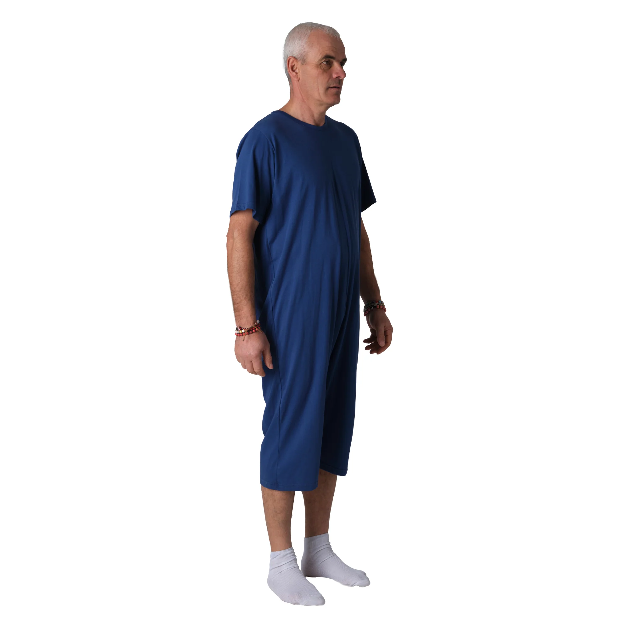 Pigiama Sanitario Girocollo in 100% Cotone Manica Corta e Pantalone Corto - 9015/5 MC PC - Image 5