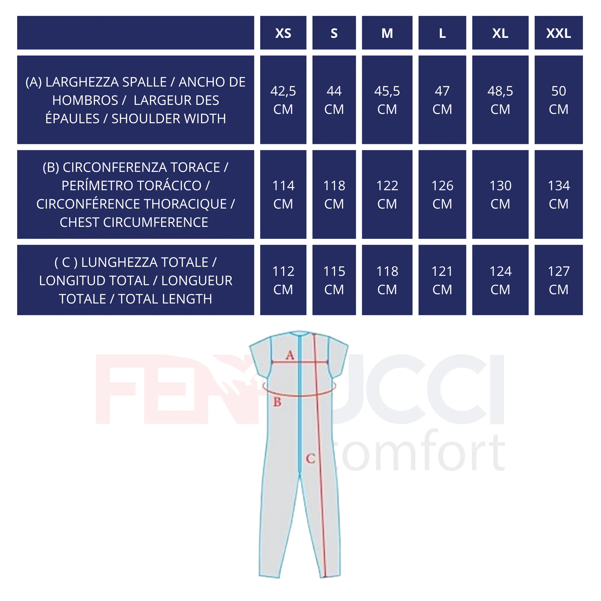 Pigiama Sanitario Girocollo Zip in 100% Cotone CON 3 Zip Manica Lunga e Pantalone Lungo - 9015/2 ML PL - Image 2