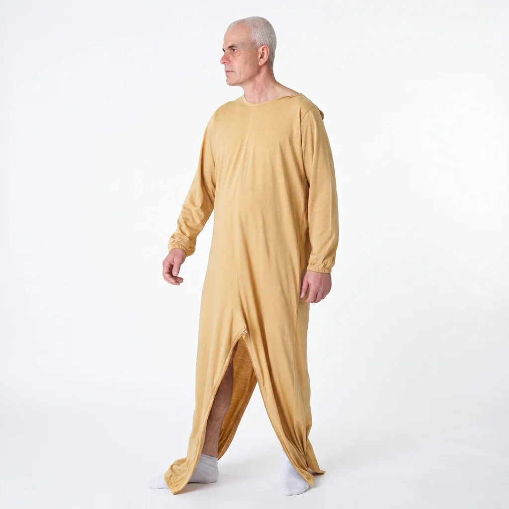 Pigiama Sanitario Girocollo Zip in 100% Cotone CON 3 Zip Manica Lunga e Pantalone Lungo - 9015/2 ML PL - Image 7