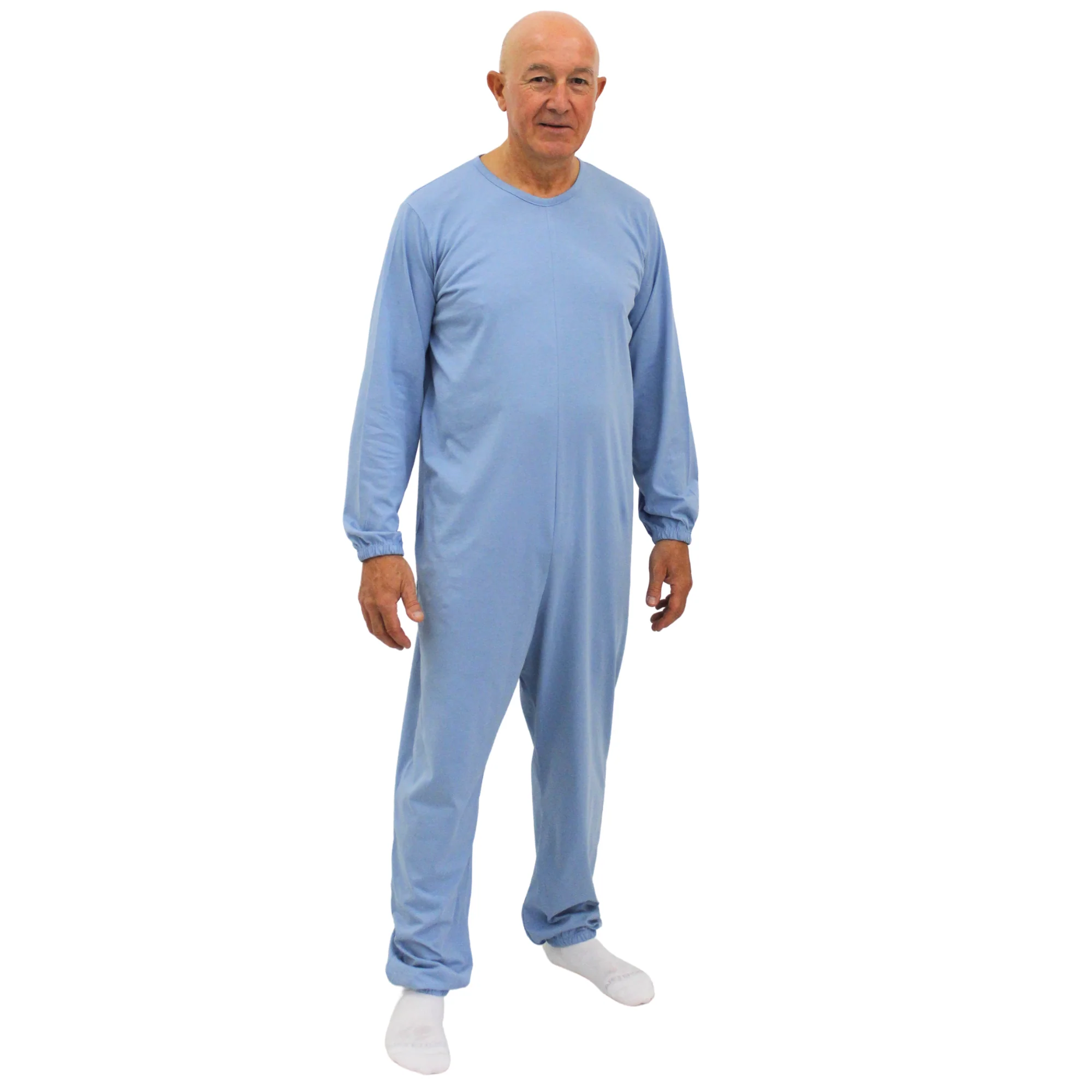 Pigiama Sanitario Girocollo Zip in 100% Cotone Manica Lunga e Pantalone Lungo - 9015/1 ML PL - Image 11