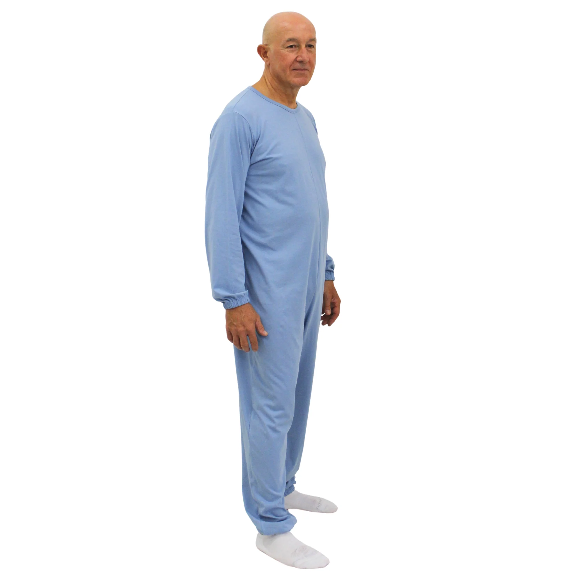 Pigiama Sanitario Girocollo Zip in 100% Cotone Manica Lunga e Pantalone Lungo - 9015/1 ML PL - Image 12