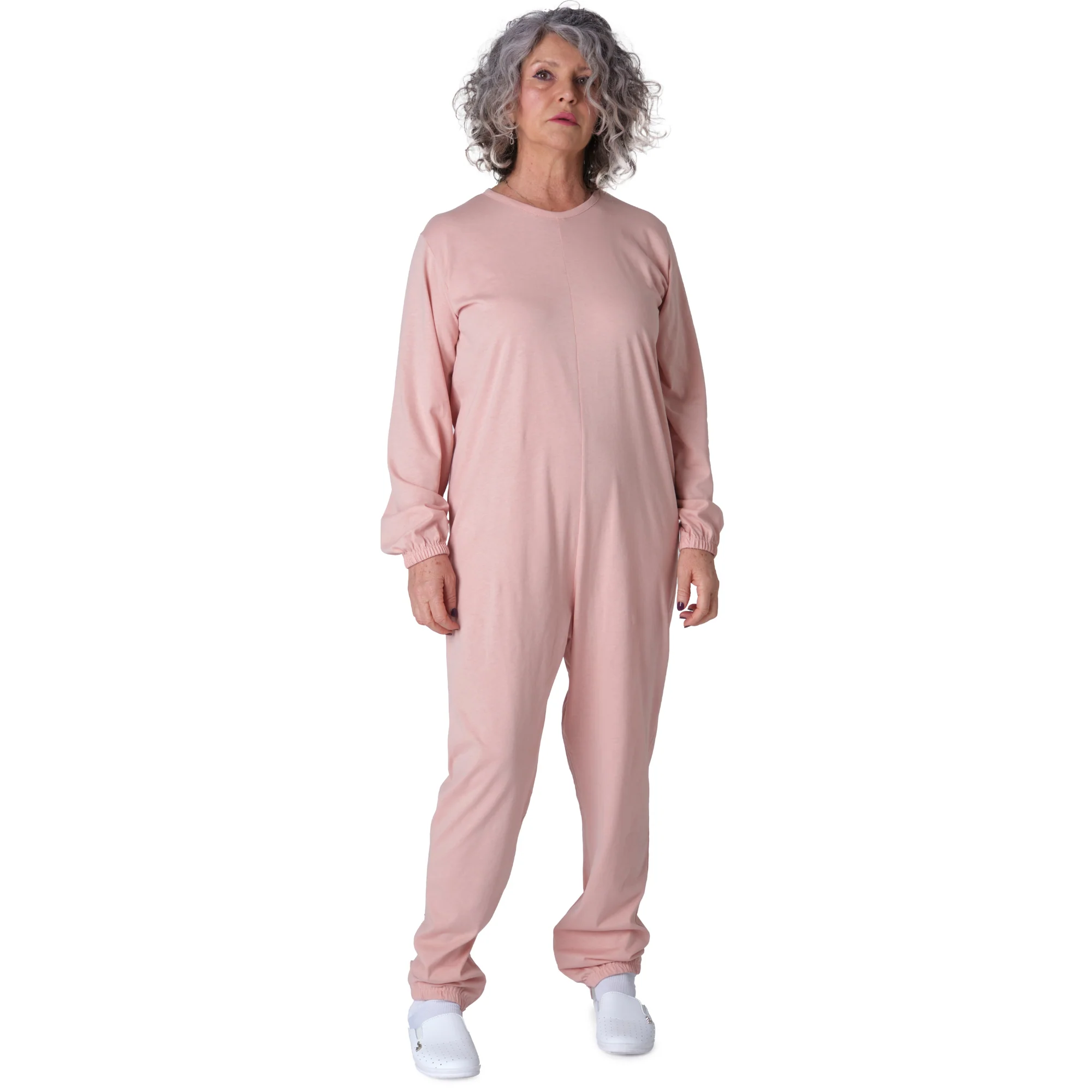 Pigiama Sanitario Girocollo Zip in 100% Cotone Manica Lunga e Pantalone Lungo - 9015/1 ML PL - Image 3