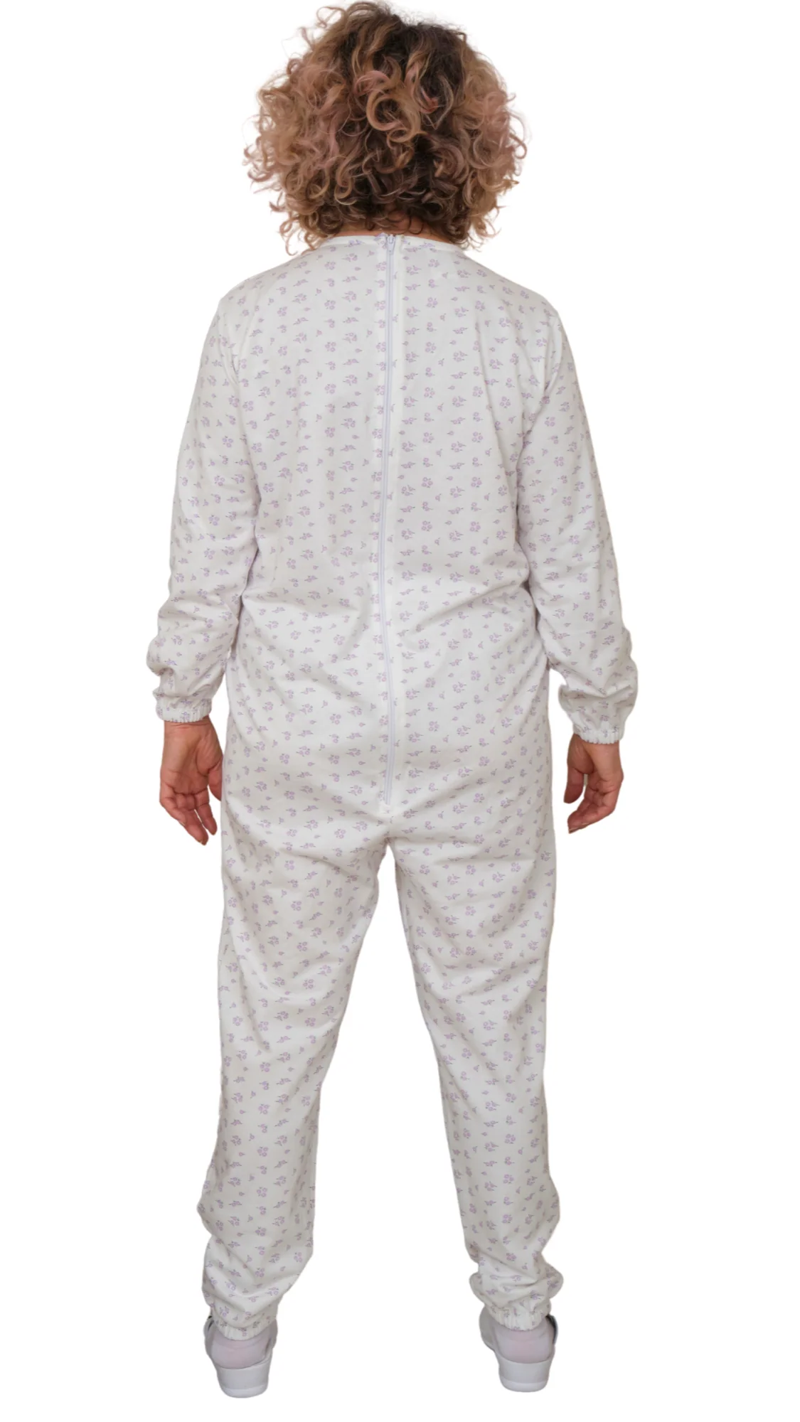 Pigiama Sanitario Manica Lunga Felpato Invernale Unisex colore Unico 100% cotone - 9012-F - Image 4