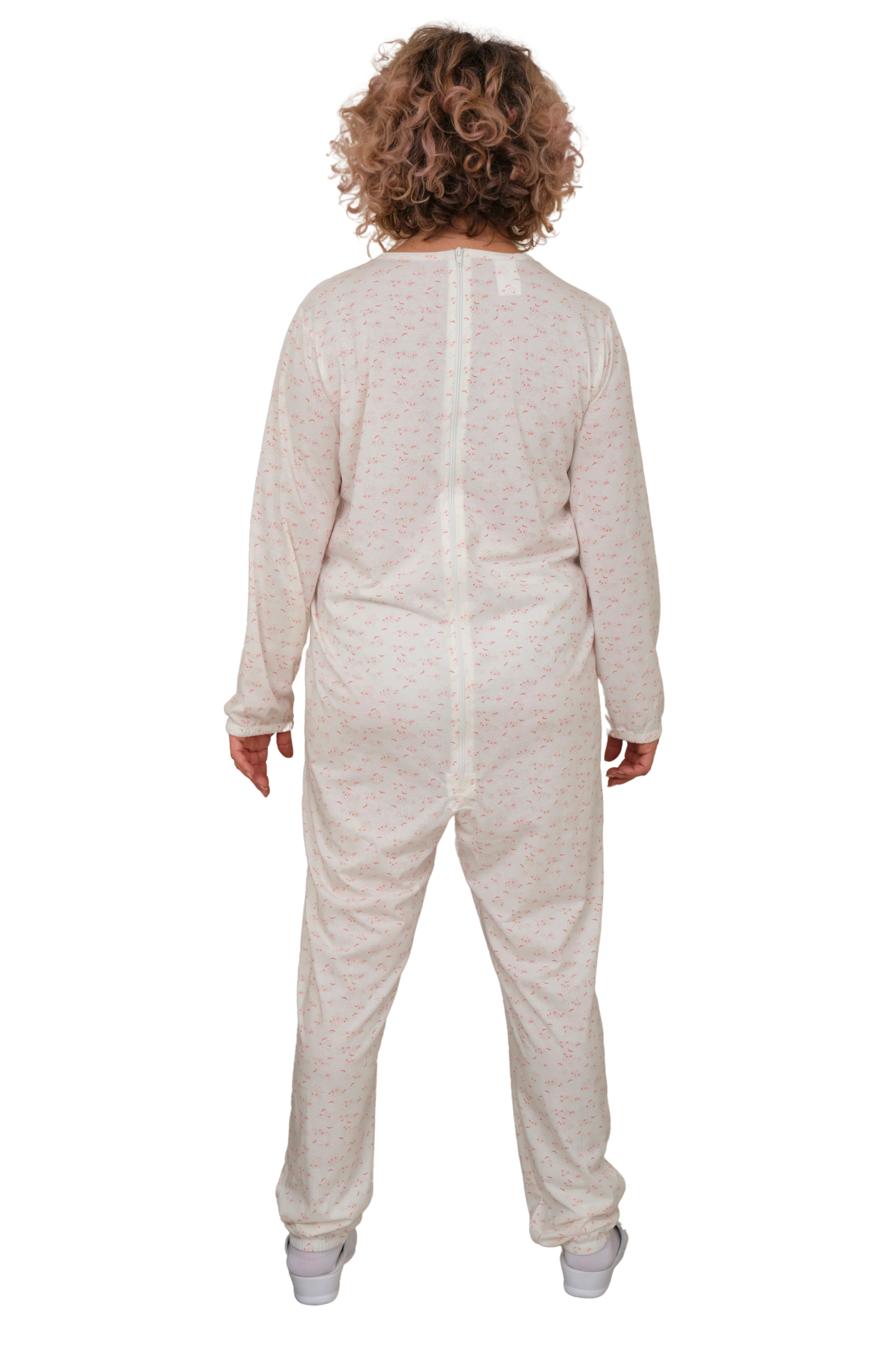Pigiama Sanitario Estivo 100% Cotone con Zip sul Dorso | Tutone per Anziani, Alzheimer, Incontinenza | Ferrucci Comfort - 9012/1 - Image 8
