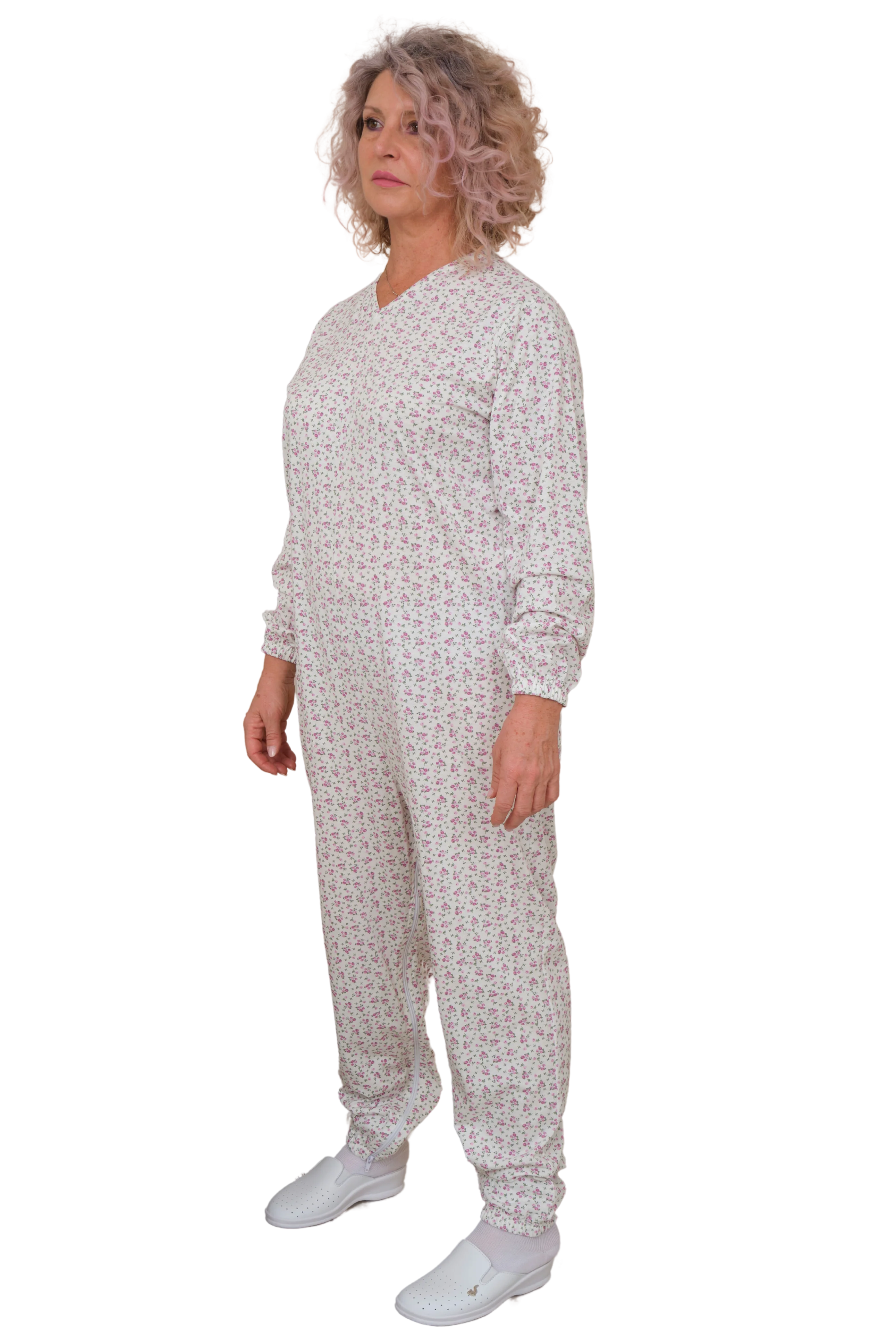 Pigiama Sanitario estivo con 2 zip/cerniere posteriore e interno gamba 100% cotone - 9012/2 - Image 8