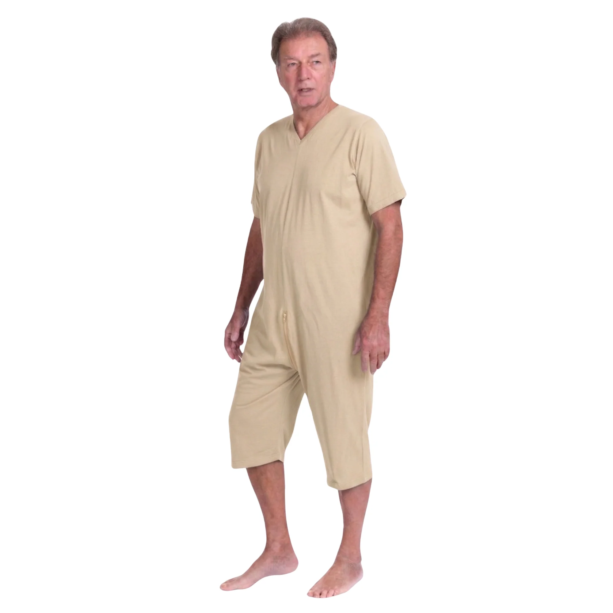 Pigiama Sanitaro Salute con Zip continua maniche corte e pantalone corto - 9078 MC PC - Image 10