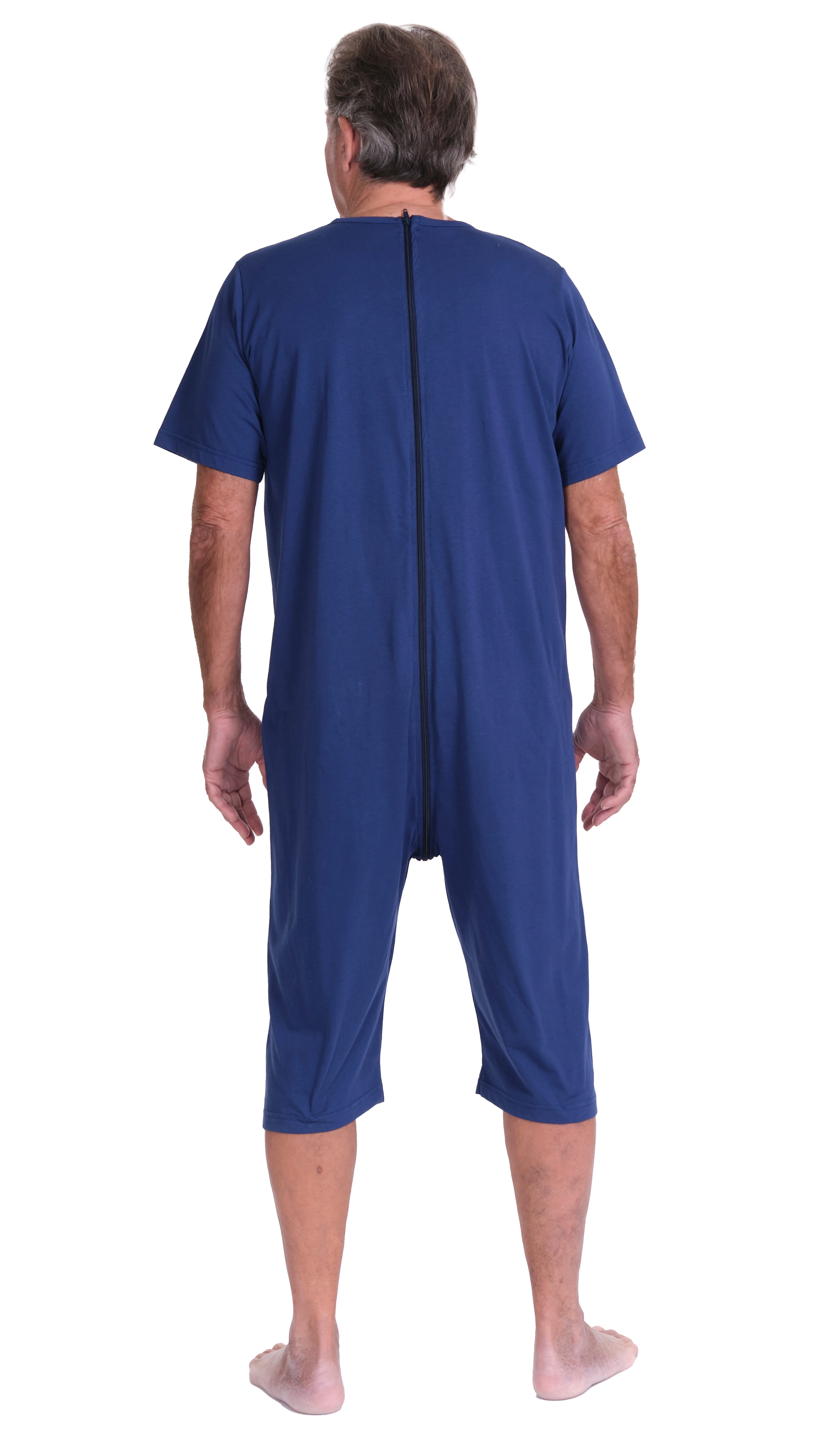 Pigiama Sanitaro Salute con Zip continua maniche corte e pantalone corto - 9078 MC PC - Image 6
