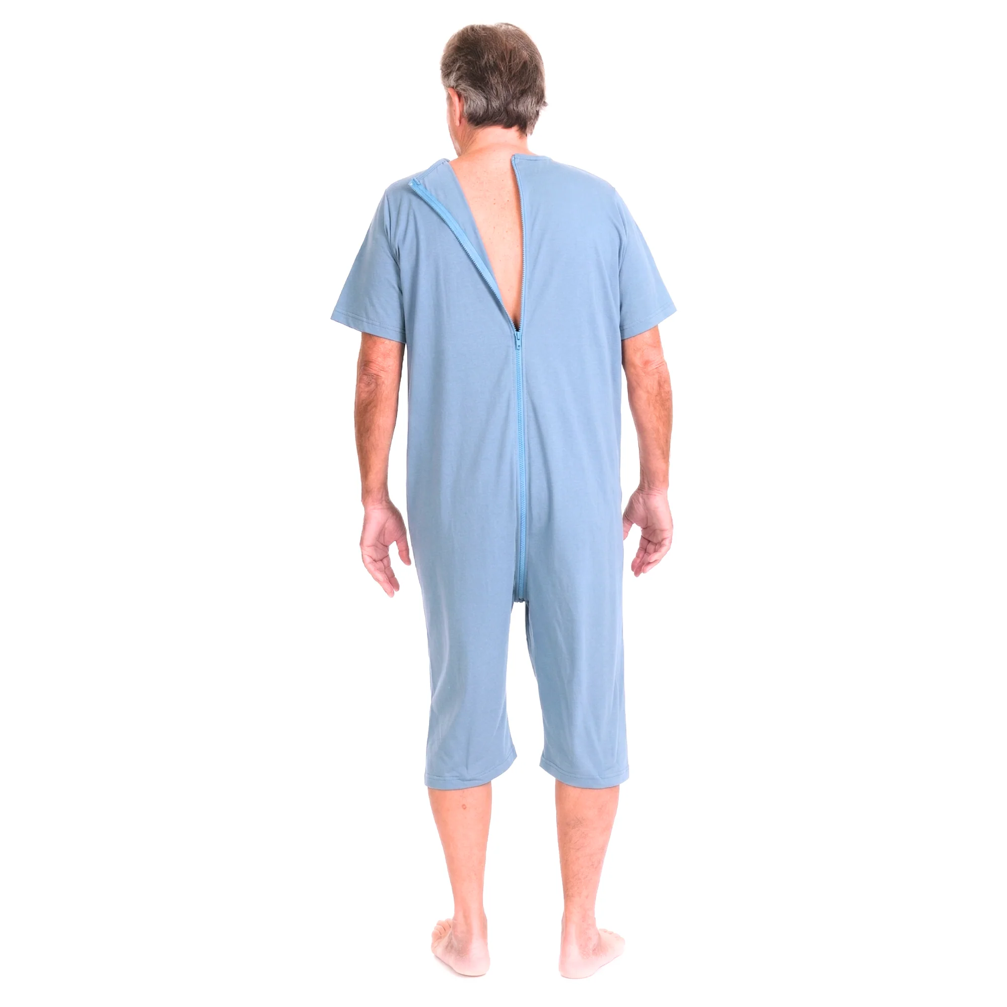 Pigiama Sanitaro Salute con Zip continua maniche corte e pantalone corto - 9078 MC PC - Image 9