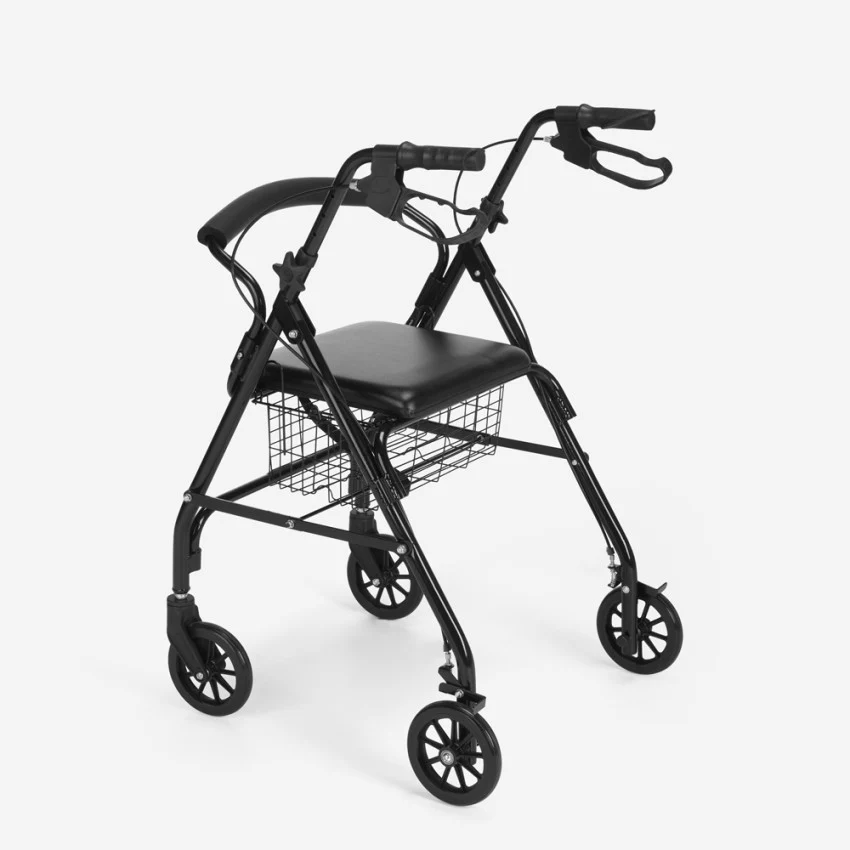 Rollator in alluminio Professionale per Anziani Leggero - Capacità fino a 120 kg - Richiudibile - Image 4