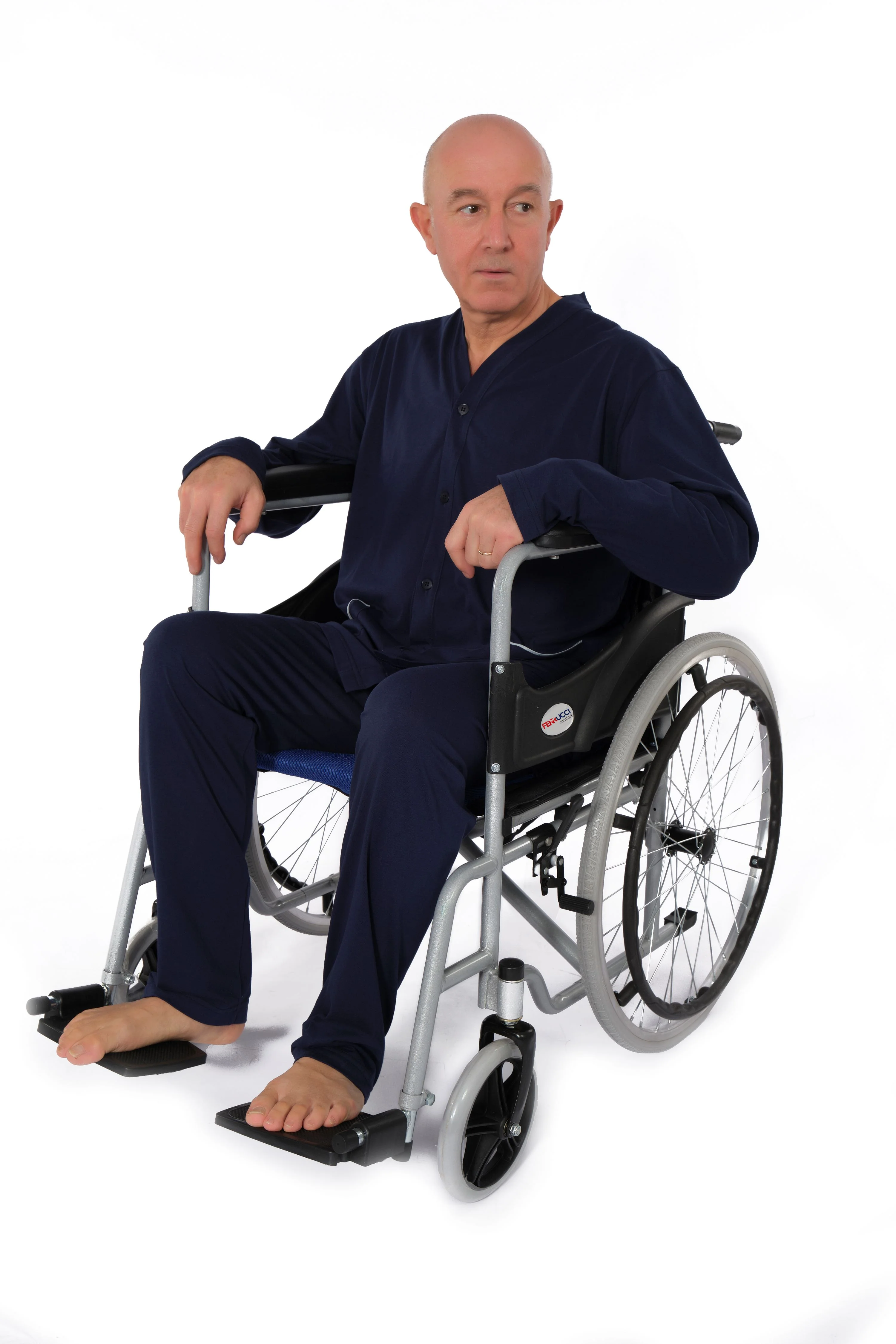 Sedia a Rotelle Pieghevole Ortopedica in Acciaio ad Autospinta - Leggera e Comoda - Image 4