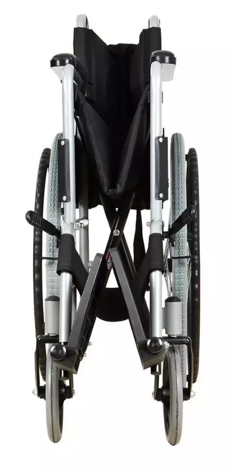 Sedia a Rotelle Pieghevole Ortopedica in Acciaio ad Autospinta - Leggera e Comoda - Image 5
