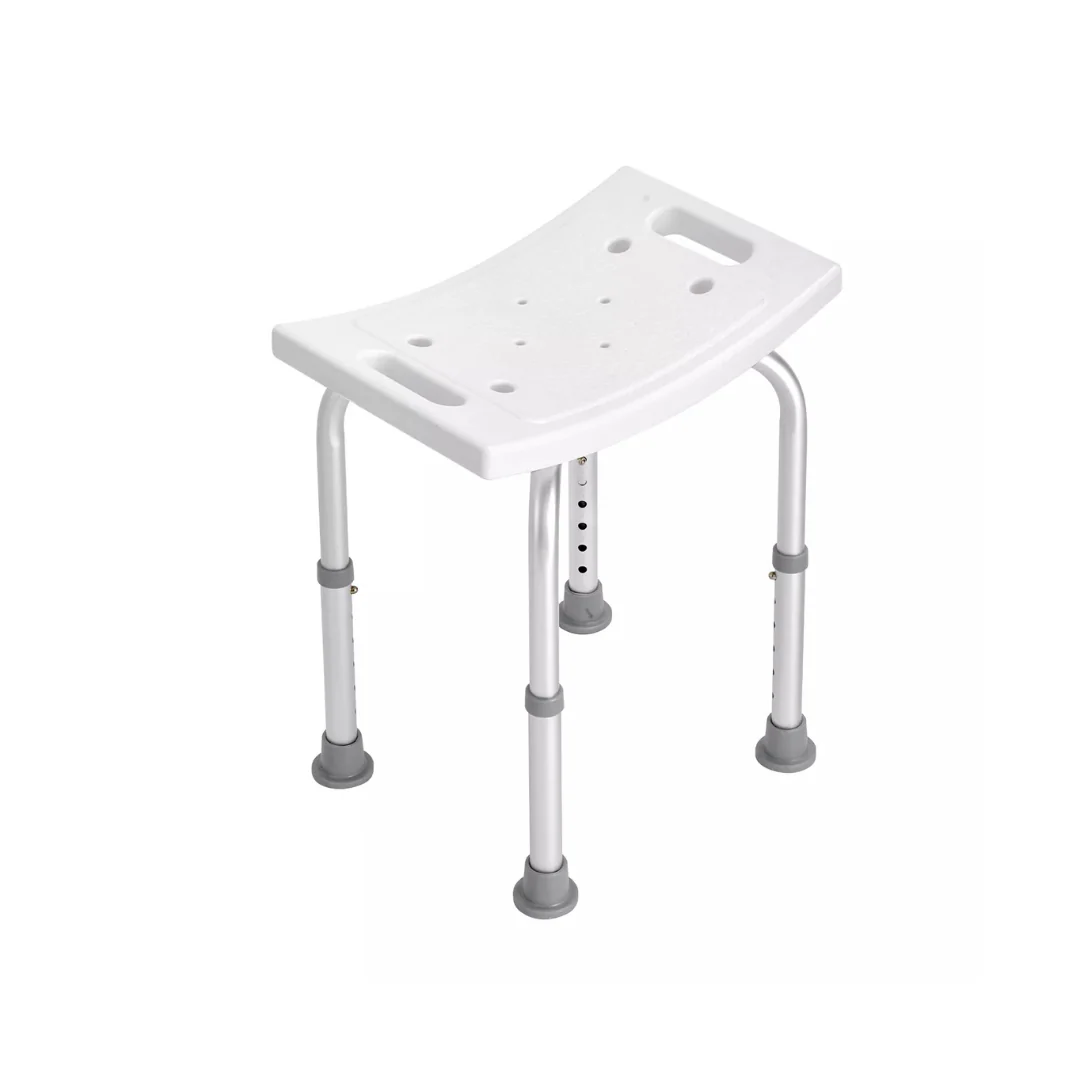 Sgabello Doccia Sedile da Bagno, Altezza regolabile, Alluminio Antiruggine, Piedini Antiscivolo in Gomma, per Anziani e Disabili o Riabilitazione - Image 7