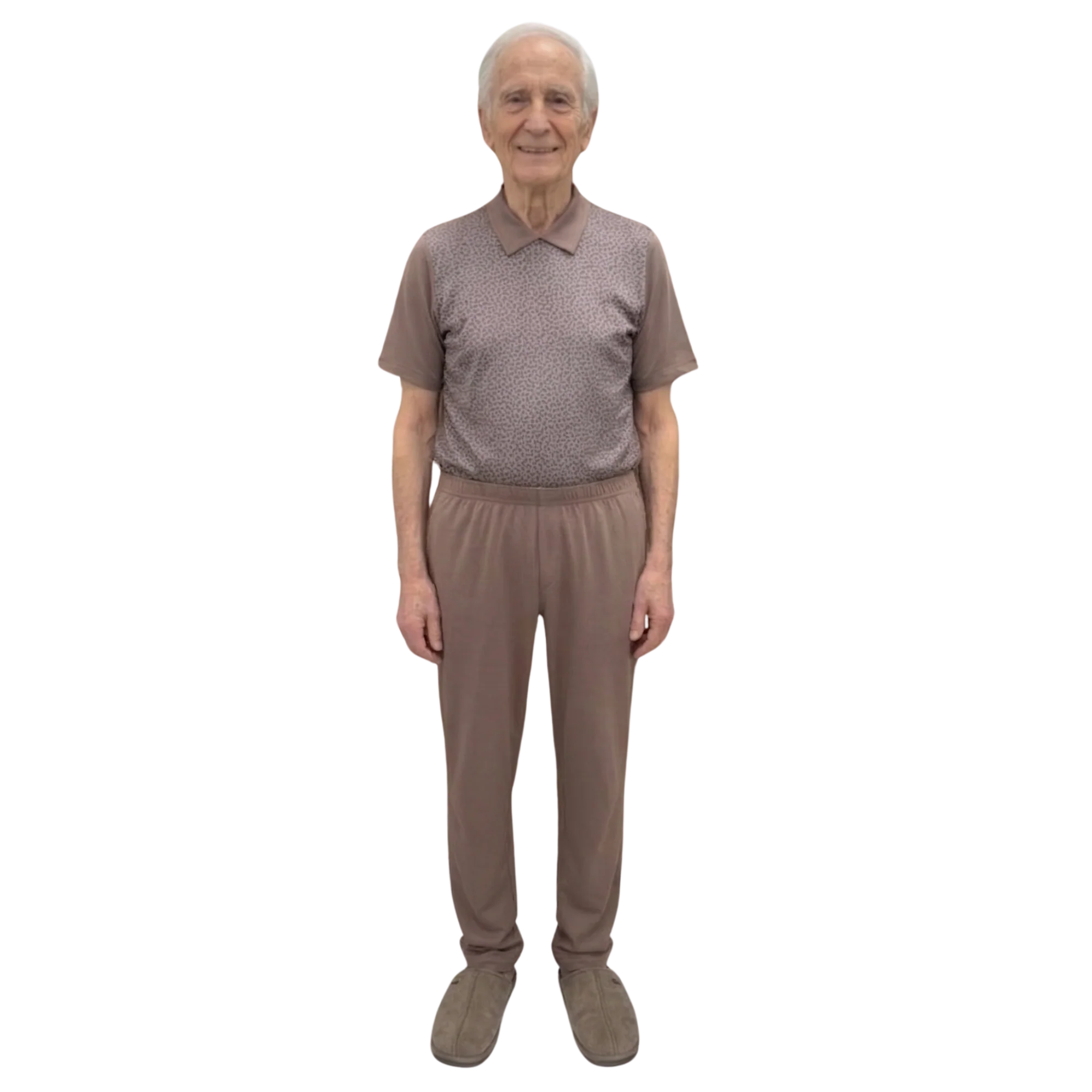 Tuta Estiva Uomo Cotone per Anziani con Zip Posteriore, tessuto idrofobico | Abbigliamento Alzheimer | Ferrucci Comfort - 9026 MC PL - Image 2