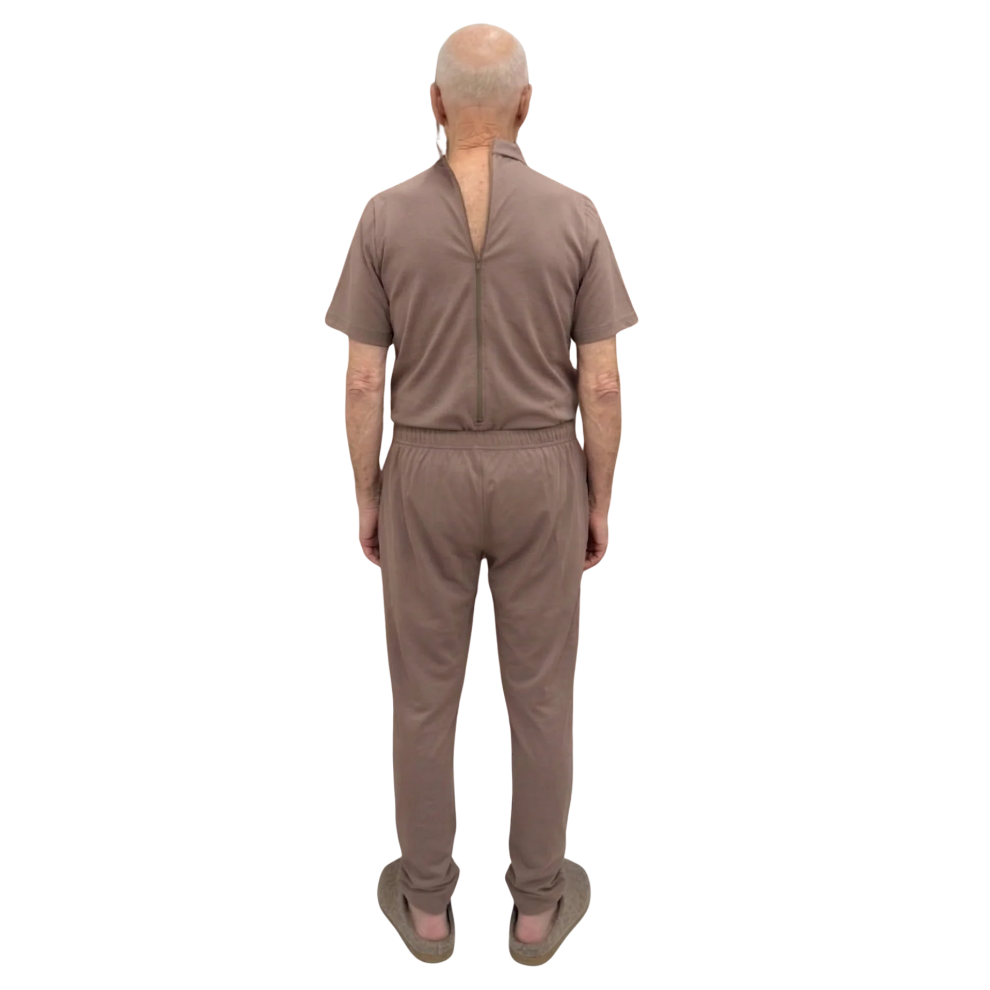 Tuta Estiva Uomo Cotone per Anziani con Zip Posteriore, tessuto idrofobico | Abbigliamento Alzheimer | Ferrucci Comfort - 9026 MC PL - Image 6