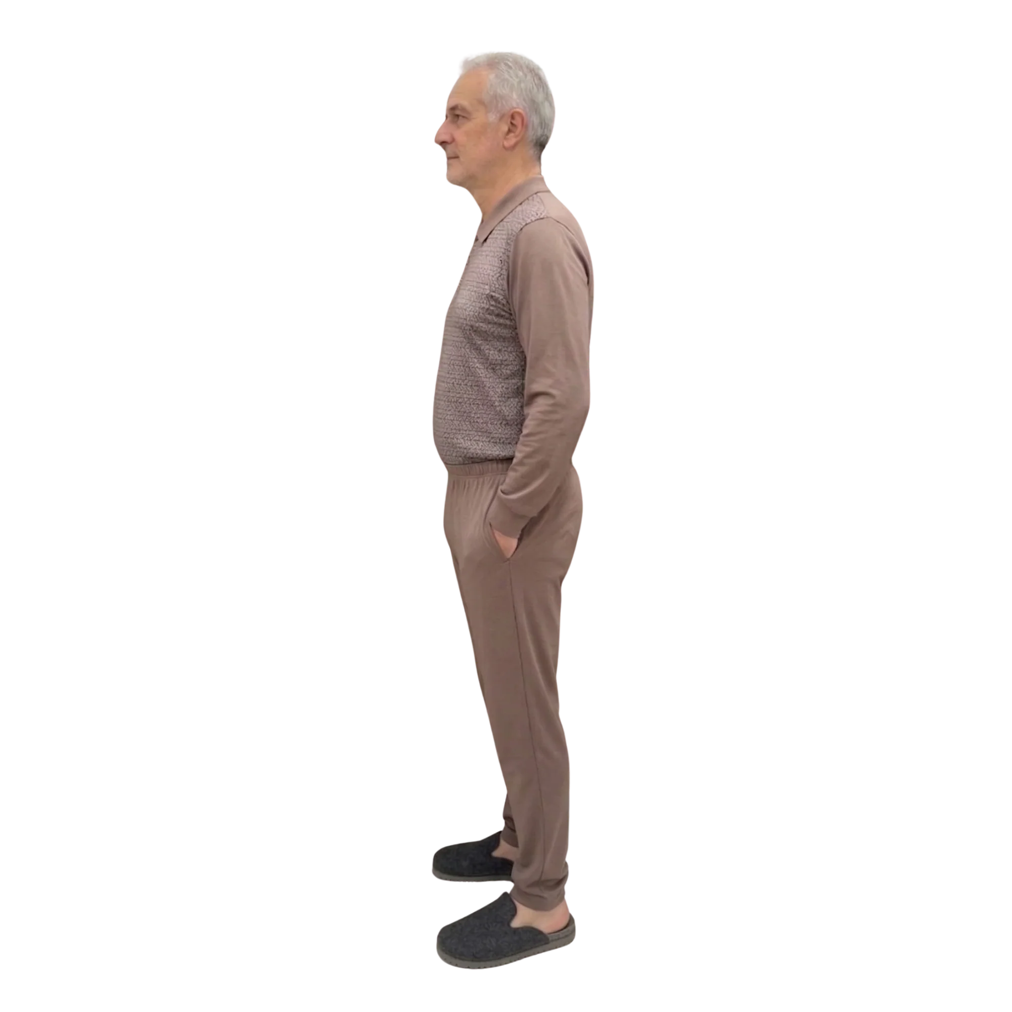 Tuta Polo Uomo Cotone per Anziani con Zip Posteriore, tessuto idrofobico | Abbigliamento Adattivo per Alzheimer | Ferrucci Comfort - 9026 - Image 7