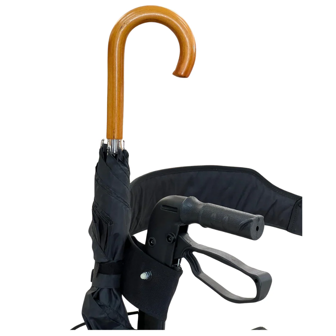 Deambulatore con Freni Pieghevole Regolabile Compatto in Alluminio, Girello per Anziani, - Cesto portaoggetti, 4 Ruote, Rollator - VITAWALK PRO SC5023B - Image 10