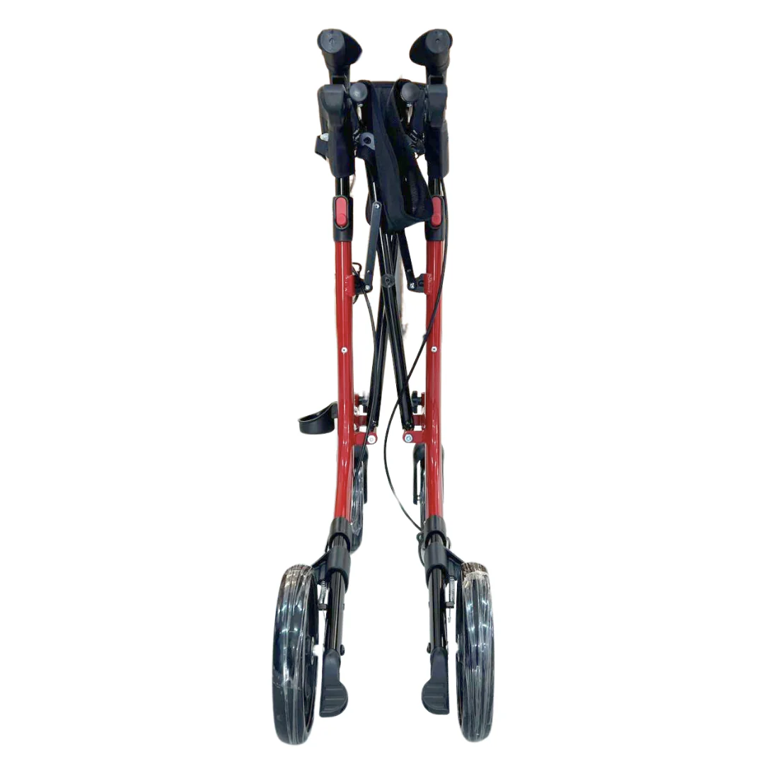 Deambulatore con Freni Pieghevole Regolabile Compatto in Alluminio, Girello per Anziani, - Cesto portaoggetti, 4 Ruote, Rollator - VITAWALK PRO SC5023B - Image 12